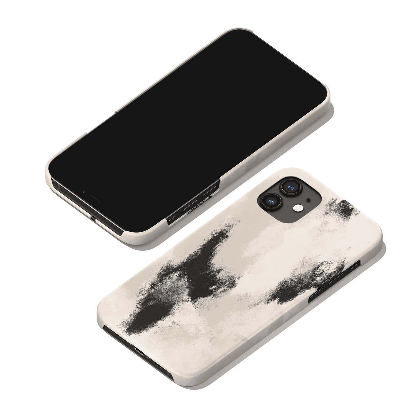 Modern Abstract Brushes iPhone Case - HypeSheriff