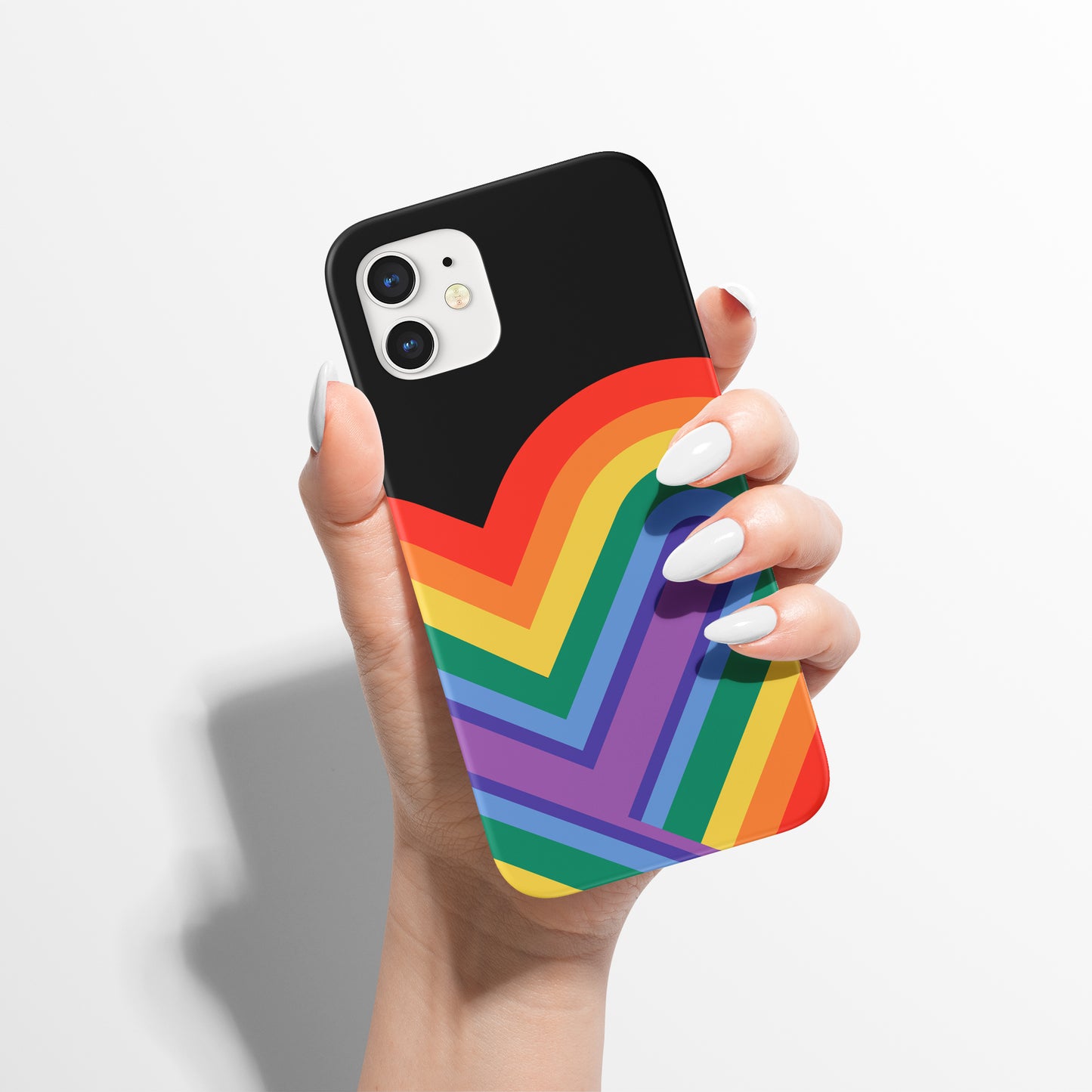 Rainbow Heart iPhone Case - HypeSheriff