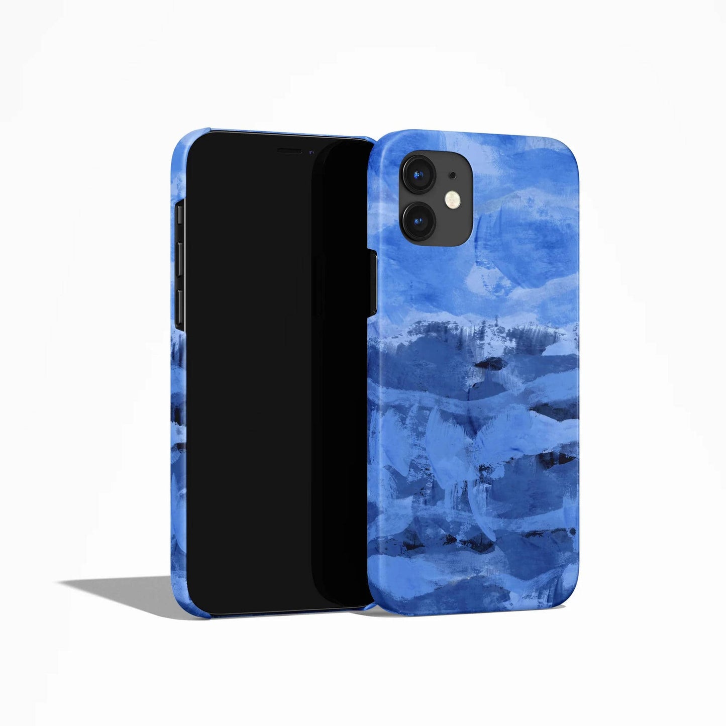 Blue Abstract Painting iPhone Case - HypeSheriff