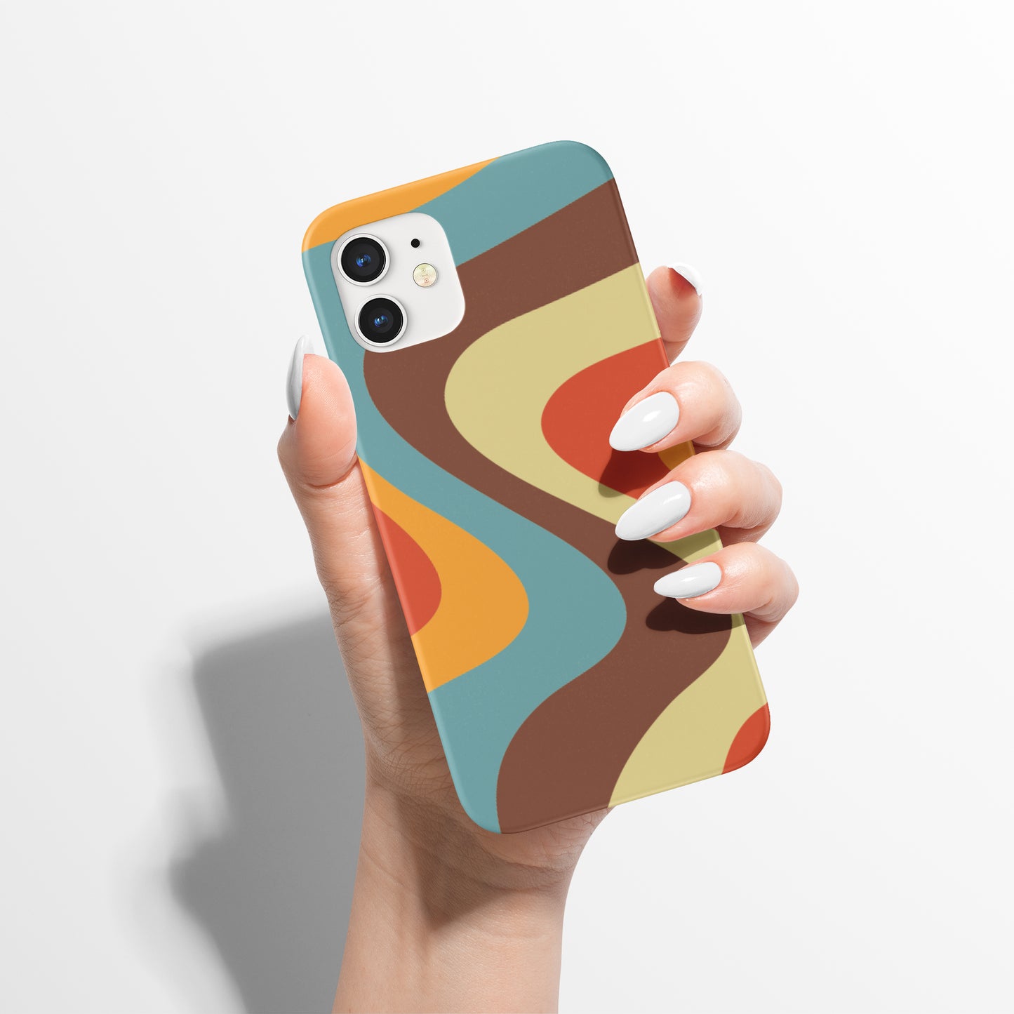 Retro Vintage Liquid 70s Pattern iPhone Case - HypeSheriff