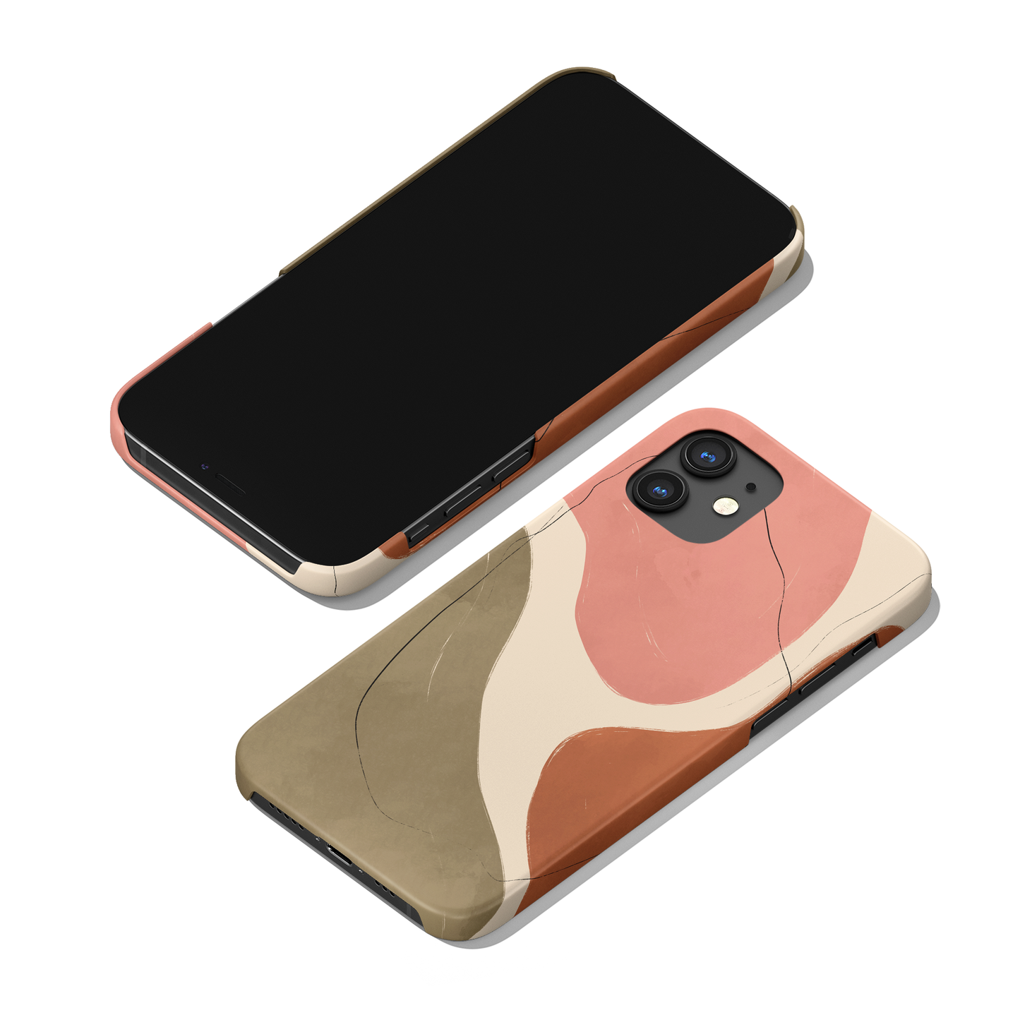 Boho Minimalist Abstract Art iPhone Case - HypeSheriff