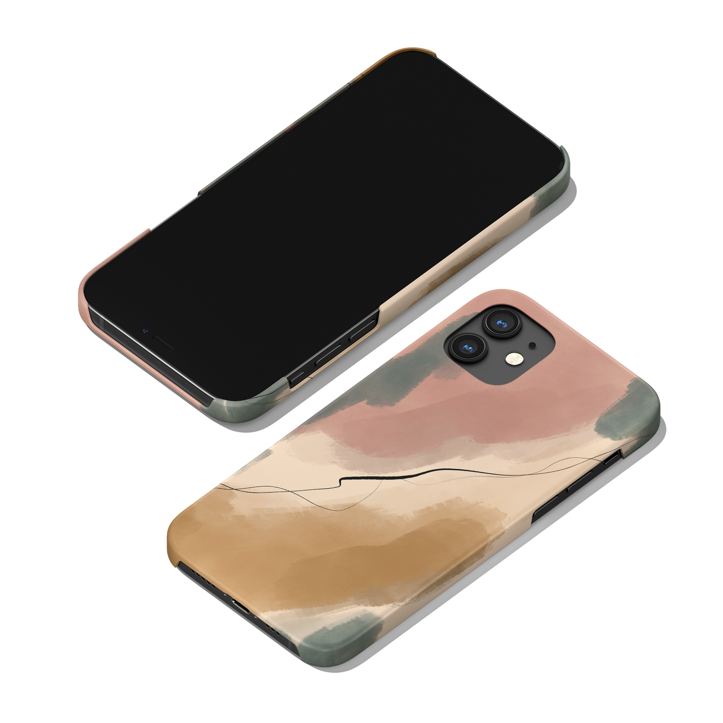 Painted Abstract Modern Art iPhone Case - HypeSheriff
