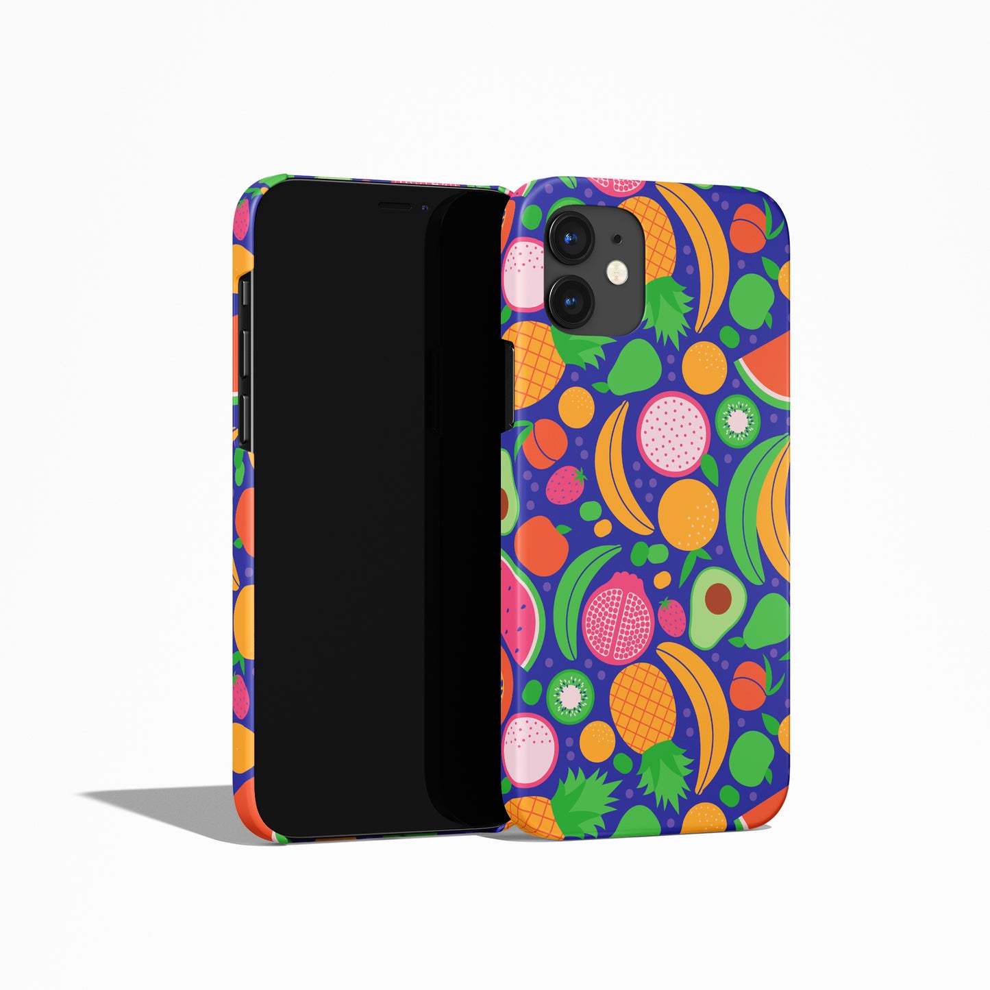 Colorful Fruit Veggie Pattern iPhone Case - HypeSheriff