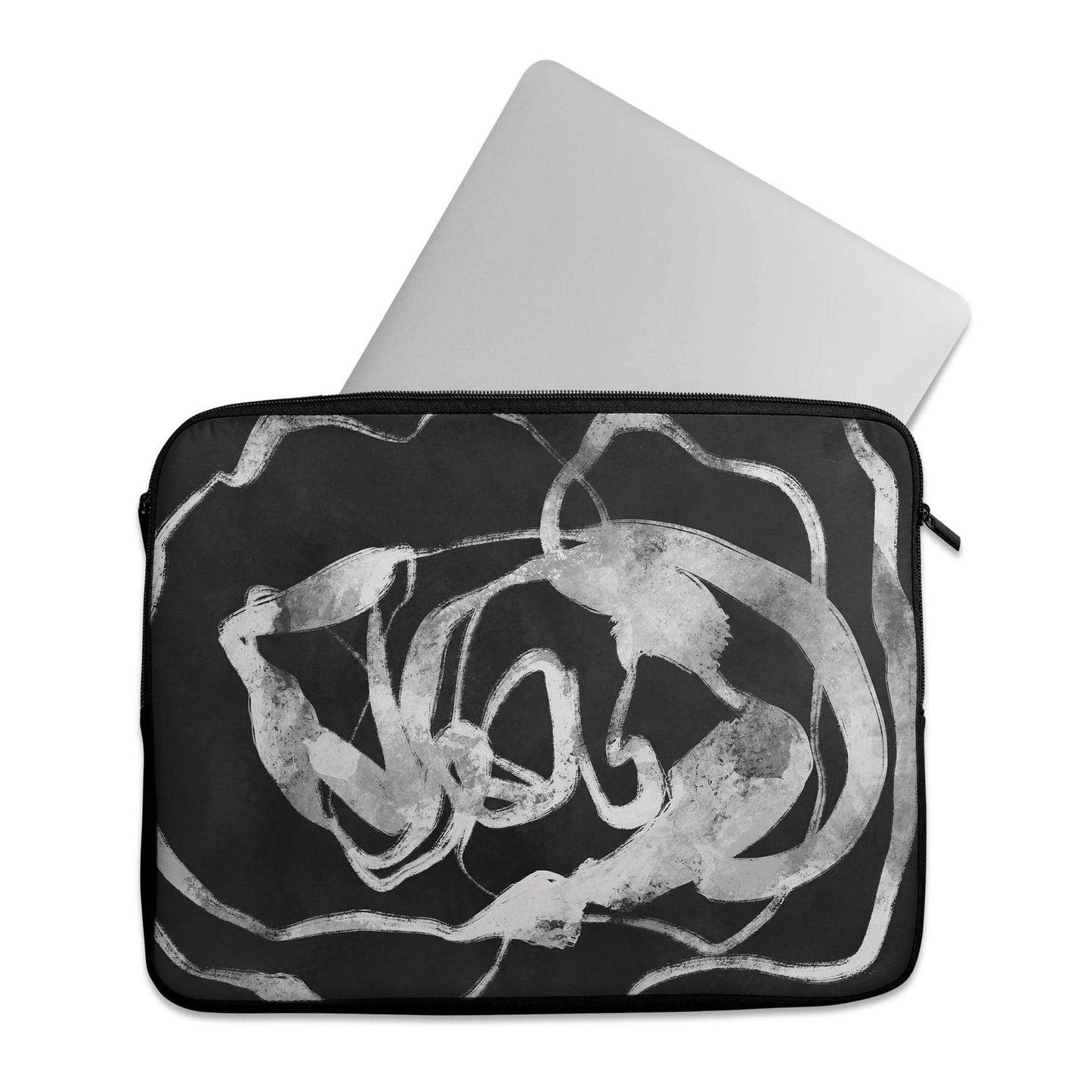 Abstract Black Grey Art - Laptop Sleeve - HypeSheriff