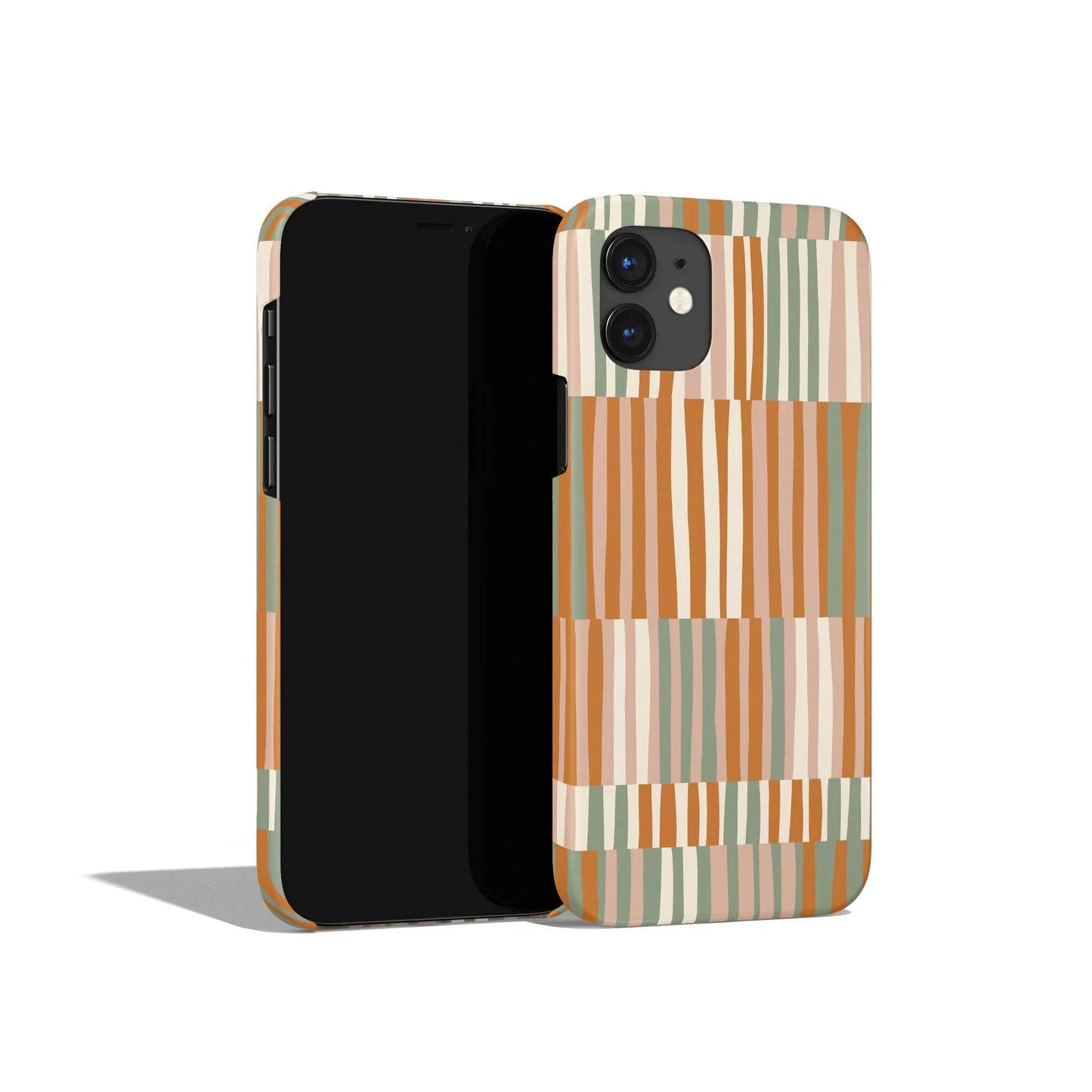 Boho Pastel Striped Pattern iPhone Case - HypeSheriff