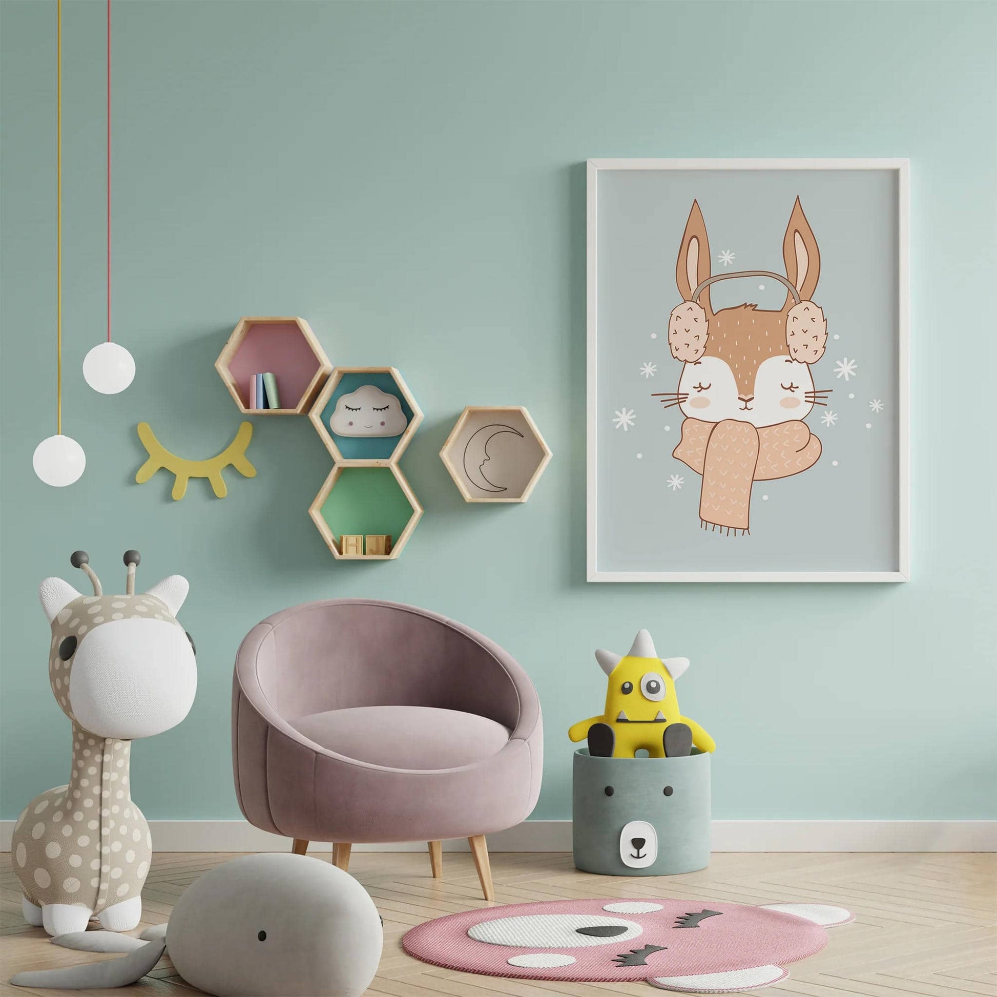 Cute Rabbit Poster - HypeSheriff