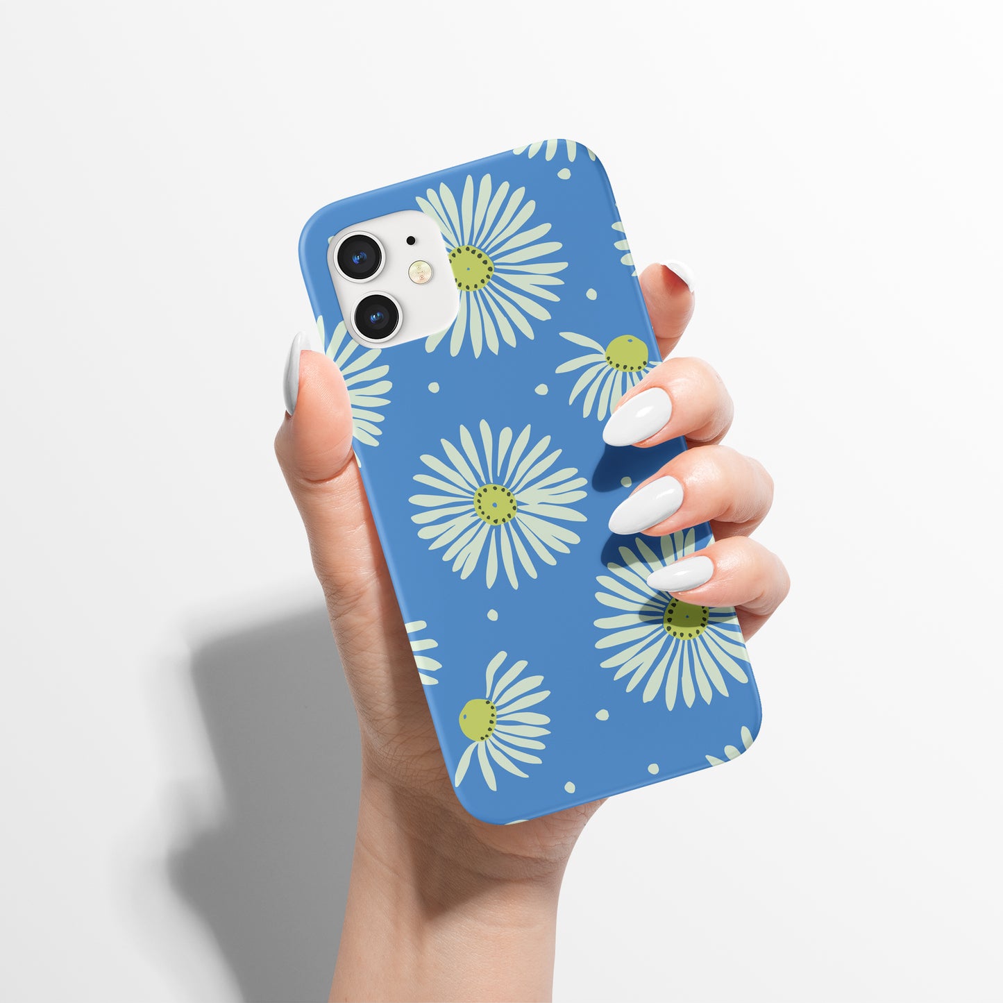 Blue Floral Feminine iPhone Case - HypeSheriff