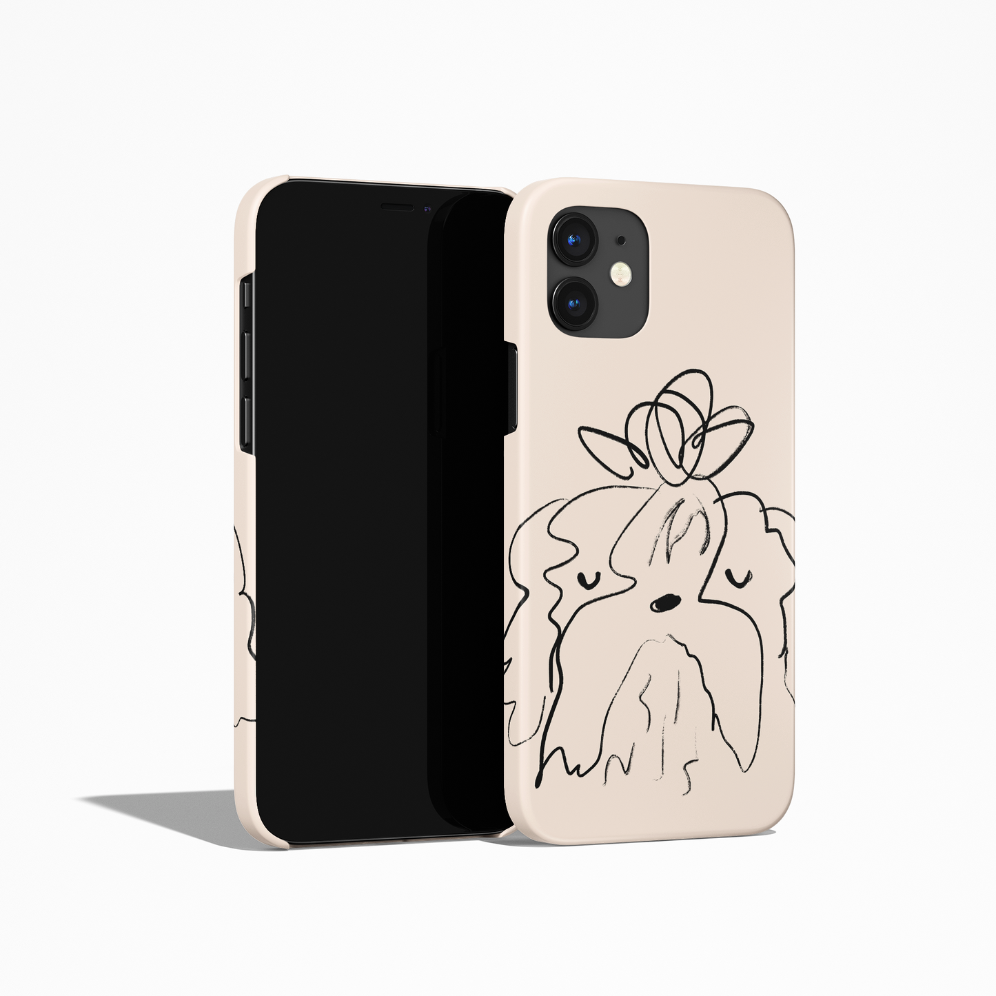 Yorkshire Terrier Dog Minimalist Line Art iPhone Case - HypeSheriff