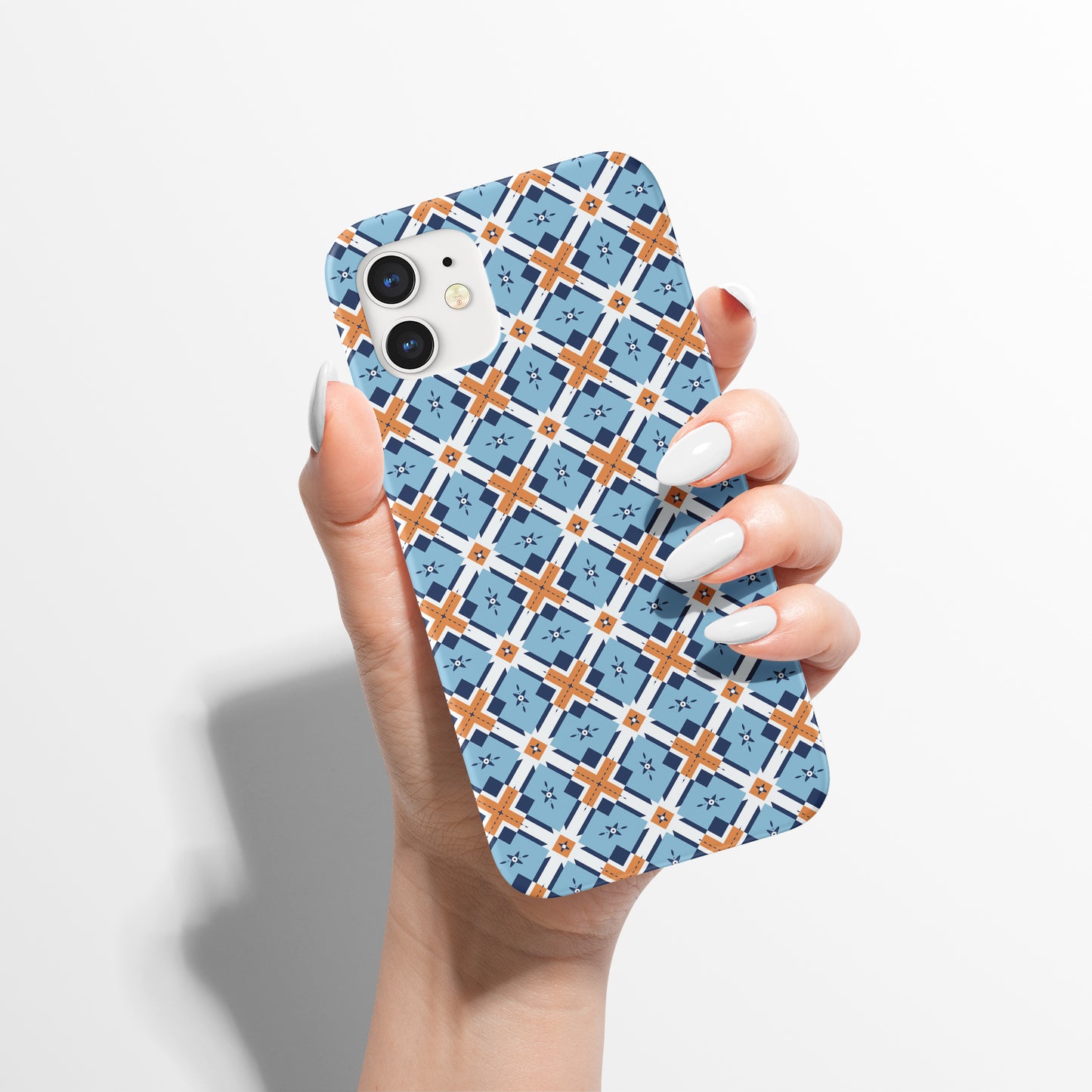 Blue Marocco Pattern iPhone Case - HypeSheriff