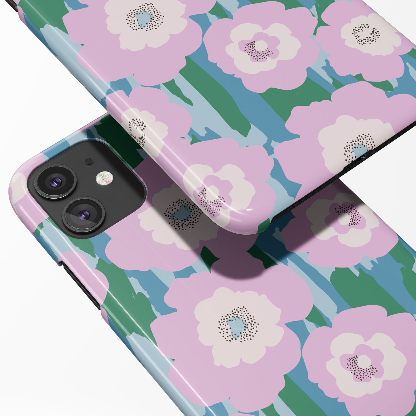Pastel Retro Flowers iPhone Case - HypeSheriff