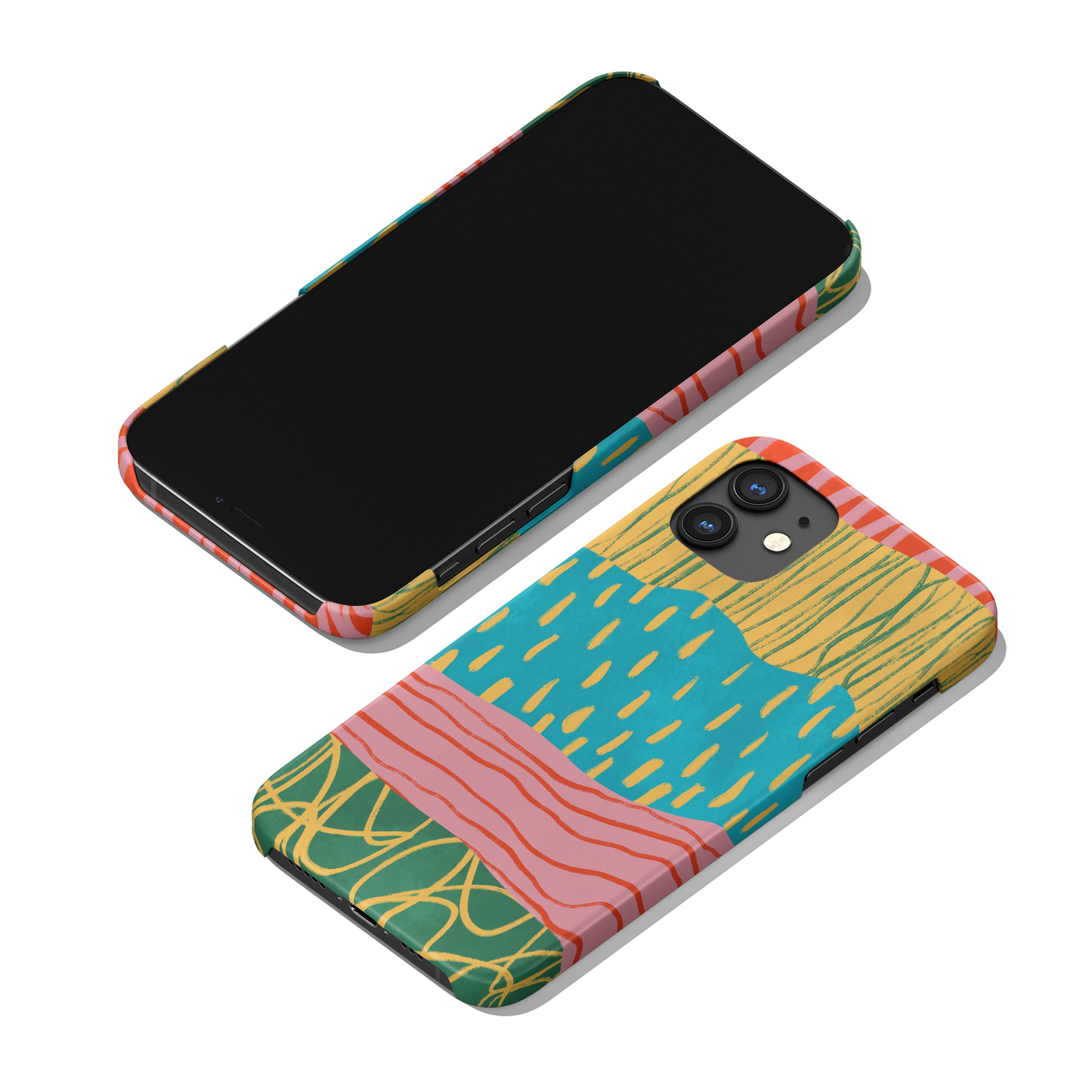Colorful Modern Abstract Hype iPhone Case - HypeSheriff