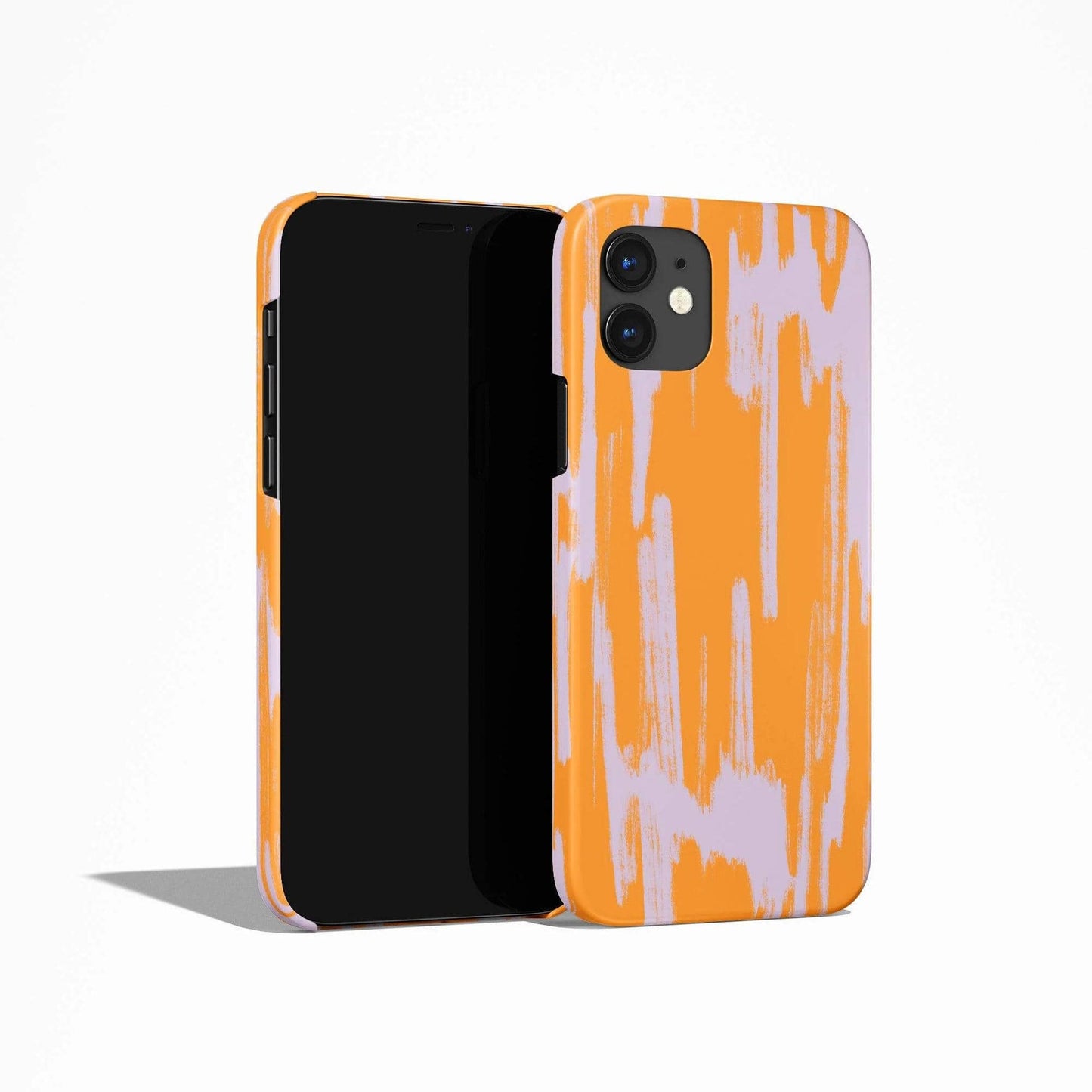 Abstract Orange Purple Art iPhone Case - HypeSheriff
