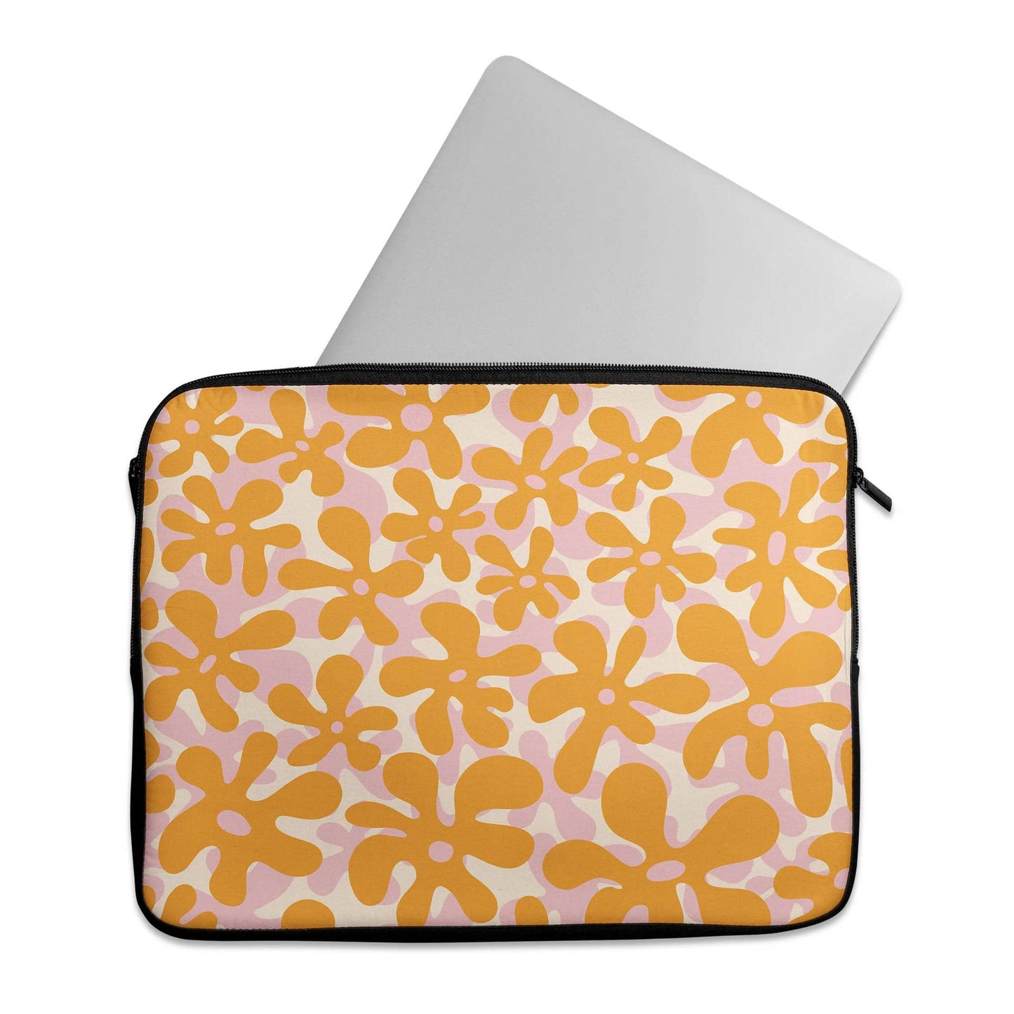 Yellow Flowers Pattern- Laptop Sleeve - HypeSheriff