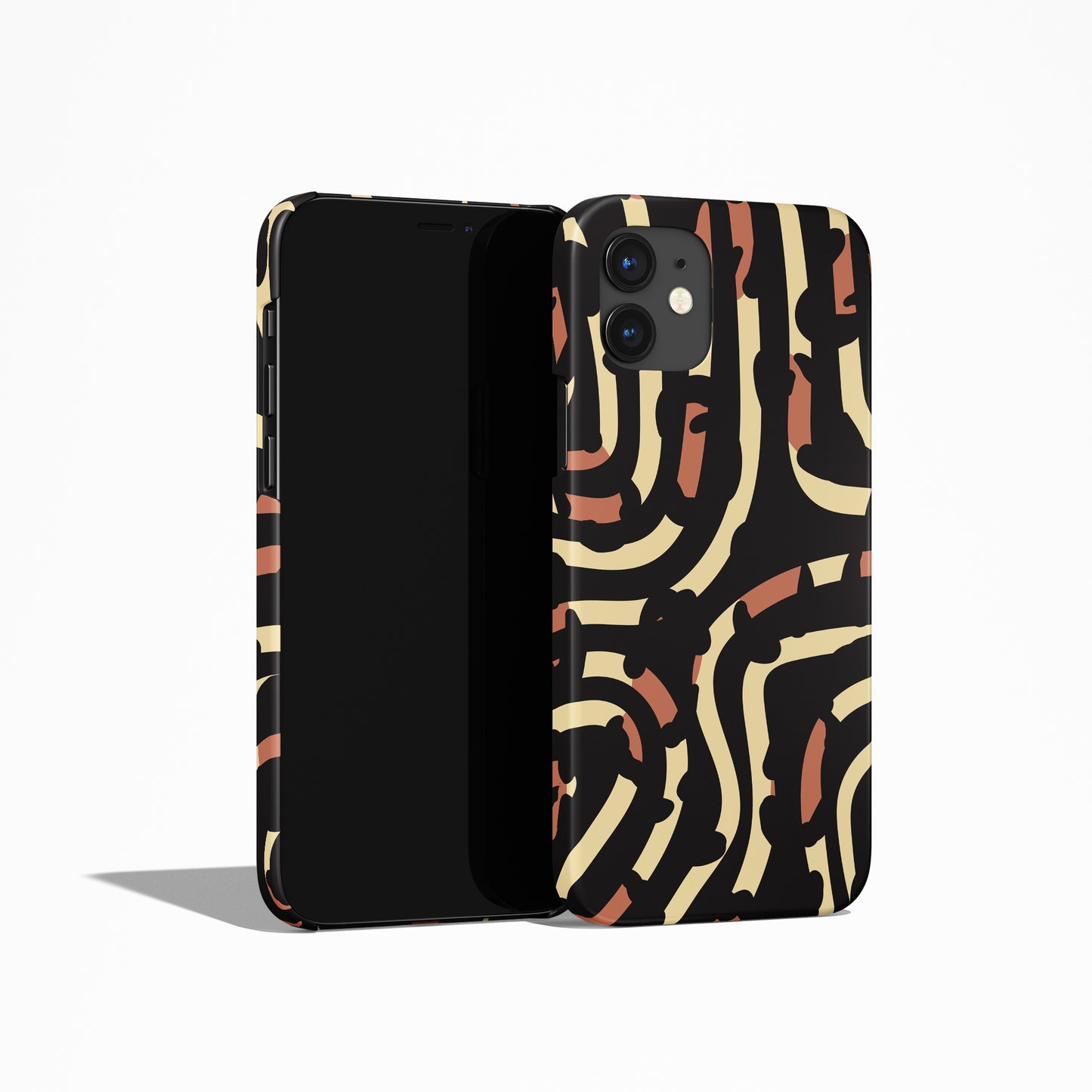 Animal Leopard Pattern Black iPhone Case - HypeSheriff