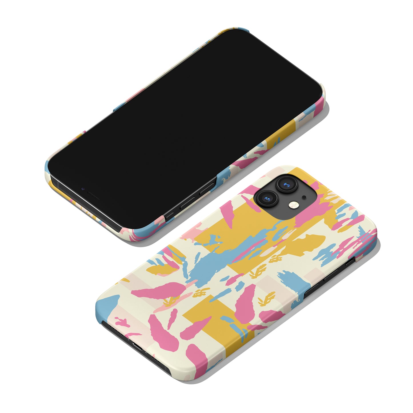 Pink Mid Century Modern iPhone Case - HypeSheriff