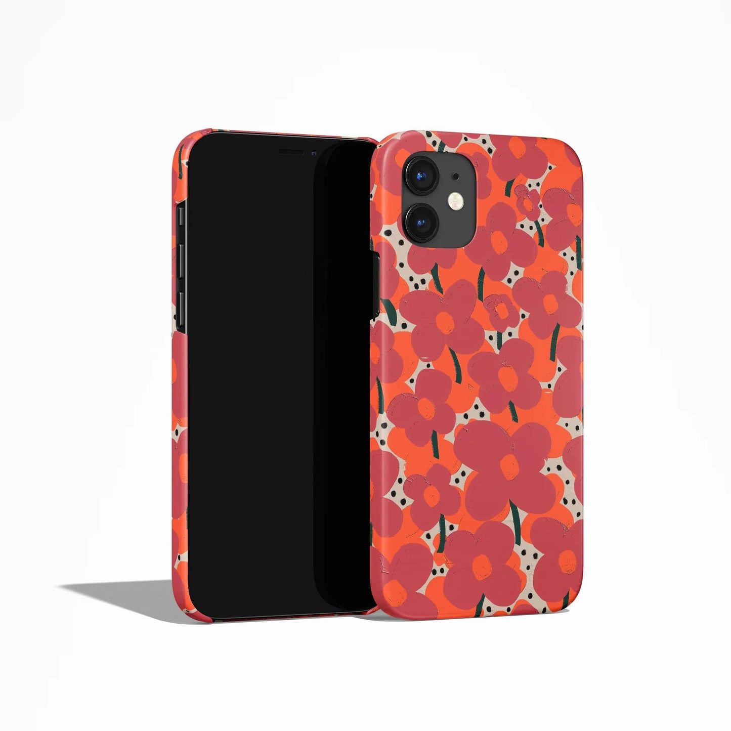 Pink Floral Pattern iPhone Case - HypeSheriff