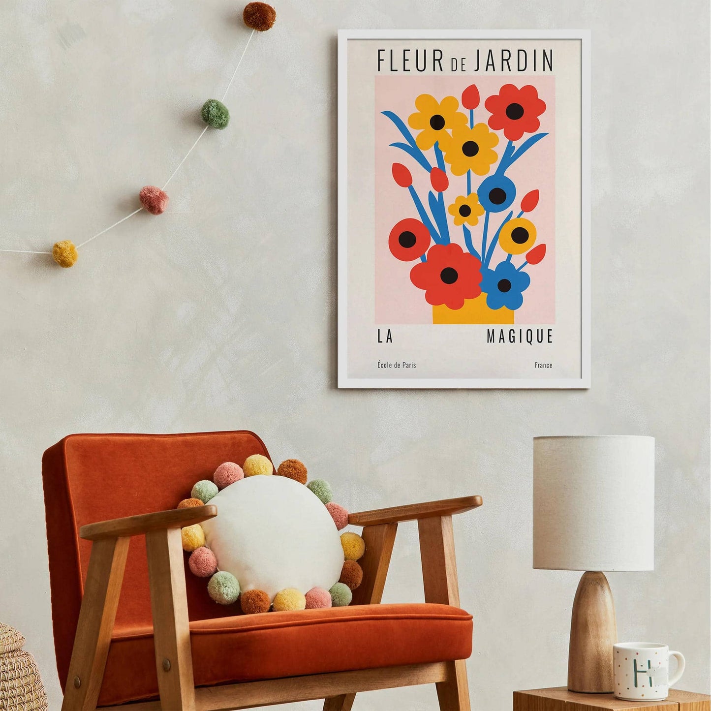 Cut Outs Retro Flowers Poster - HypeSheriff