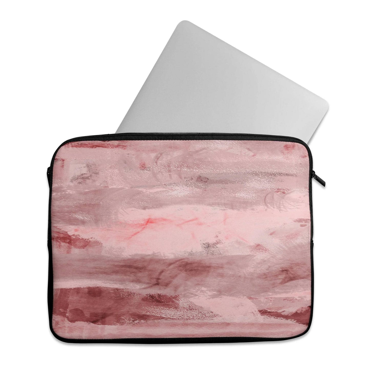 Painted Pink Abstract Scenery - Laptop Sleeve - HypeSheriff