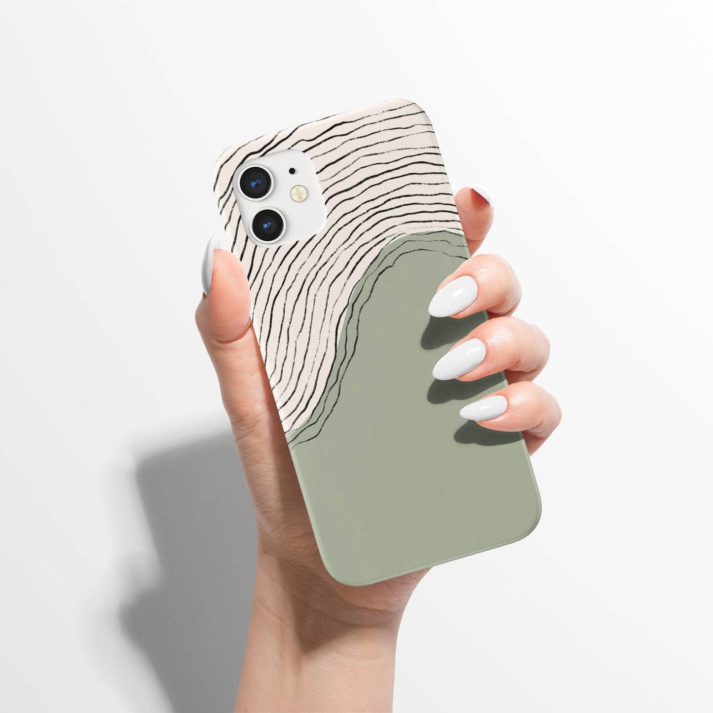 Mint Abstract Minimalist Art iPhone Case - HypeSheriff