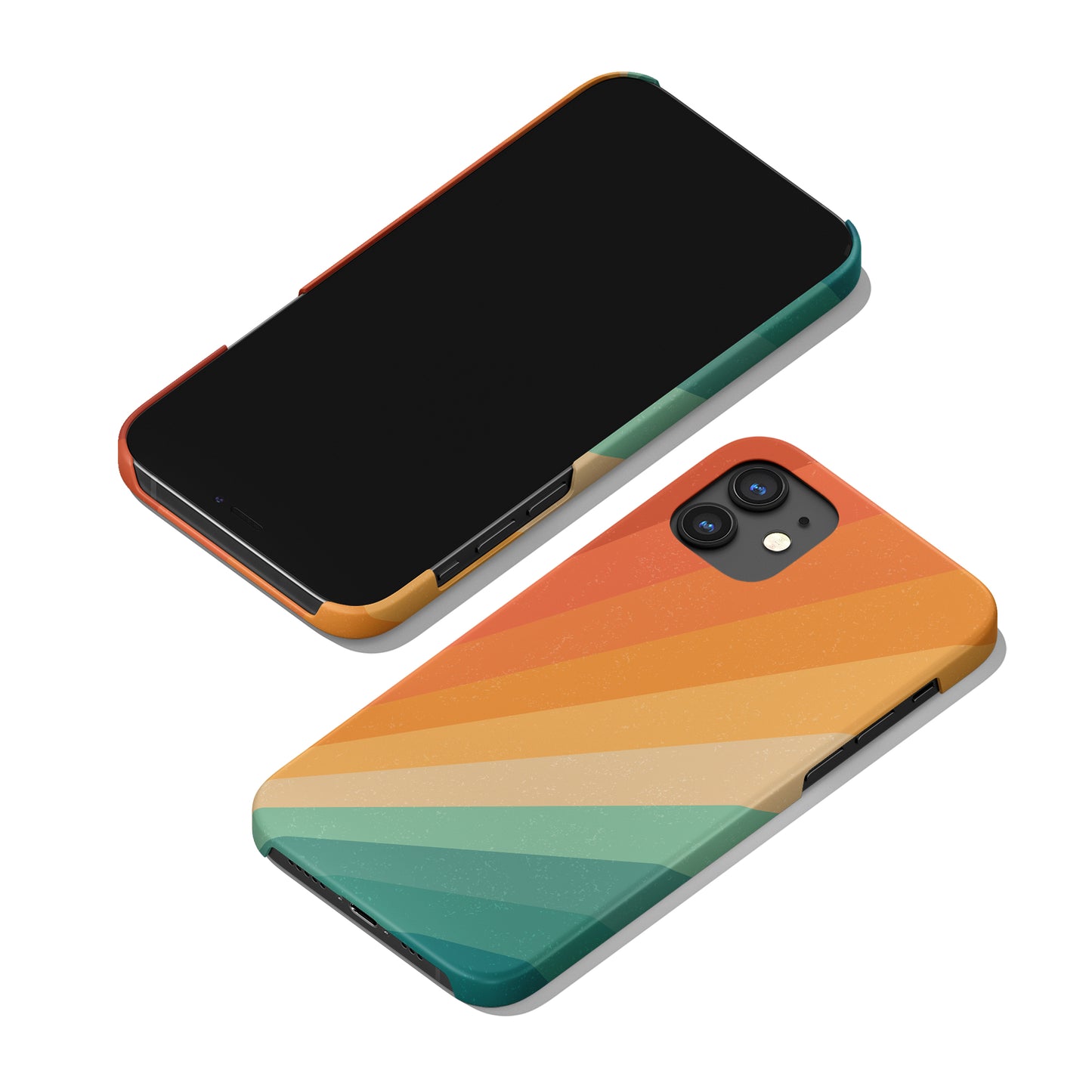 Classic Retro 70s Vintage Style Stripes iPhone Case - HypeSheriff