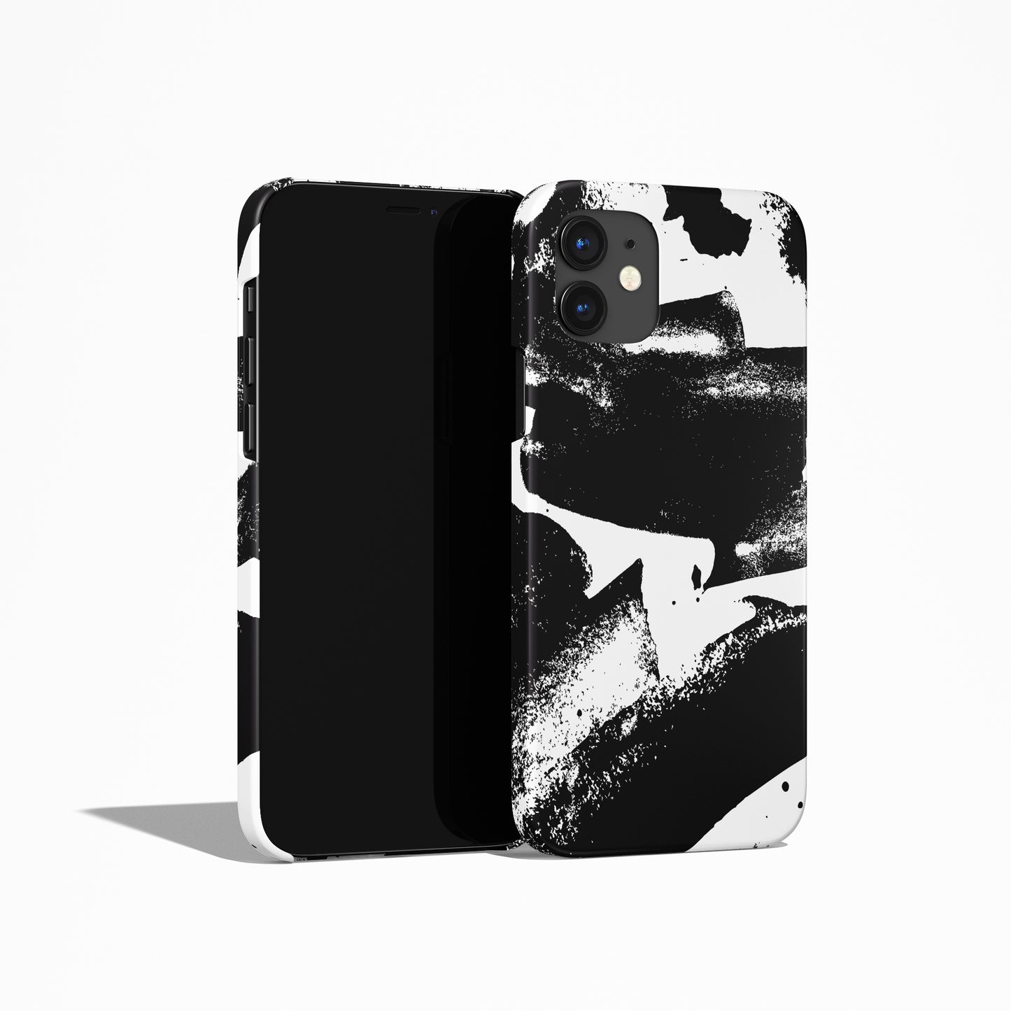 Black Abstract Ink iPhone Case - HypeSheriff