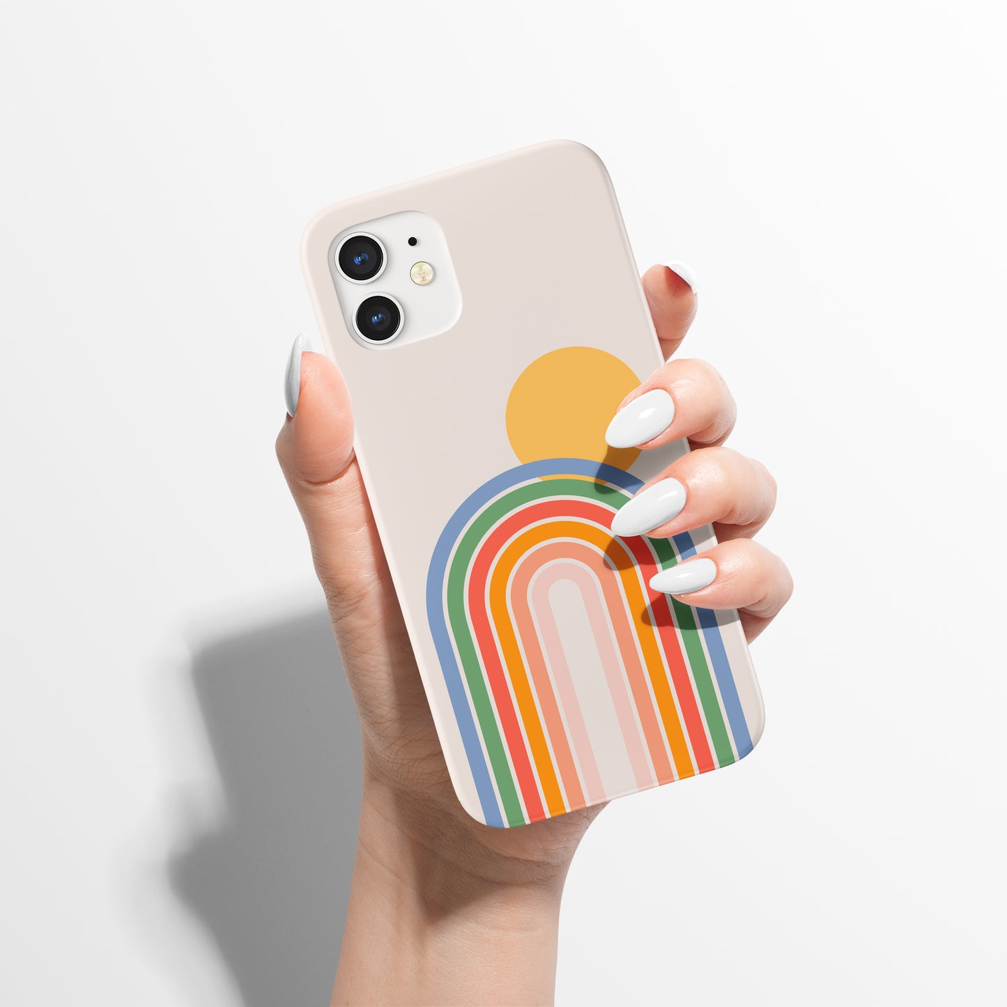 Rainbow with Sun iPhone Case - HypeSheriff