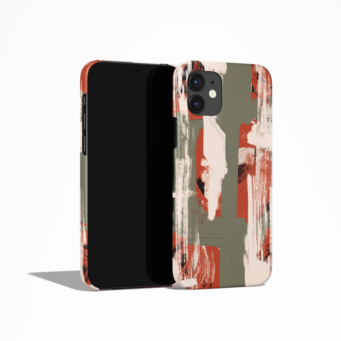 Green Abstract Painting iPhone Case - HypeSheriff
