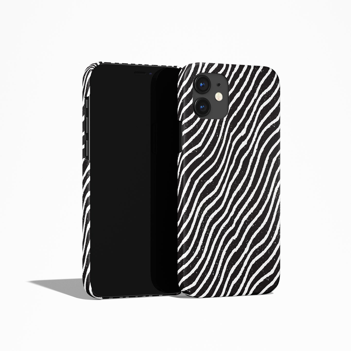Black&White Wave iPhone Case - HypeSheriff