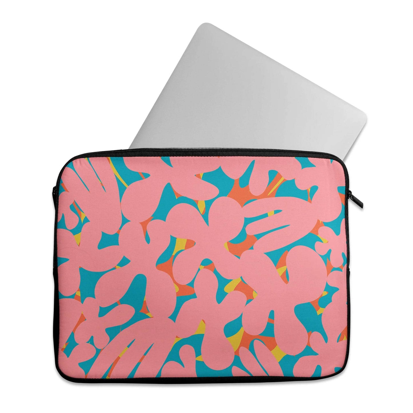 Pink 60s Abstract Pattern- Laptop Sleeve - HypeSheriff