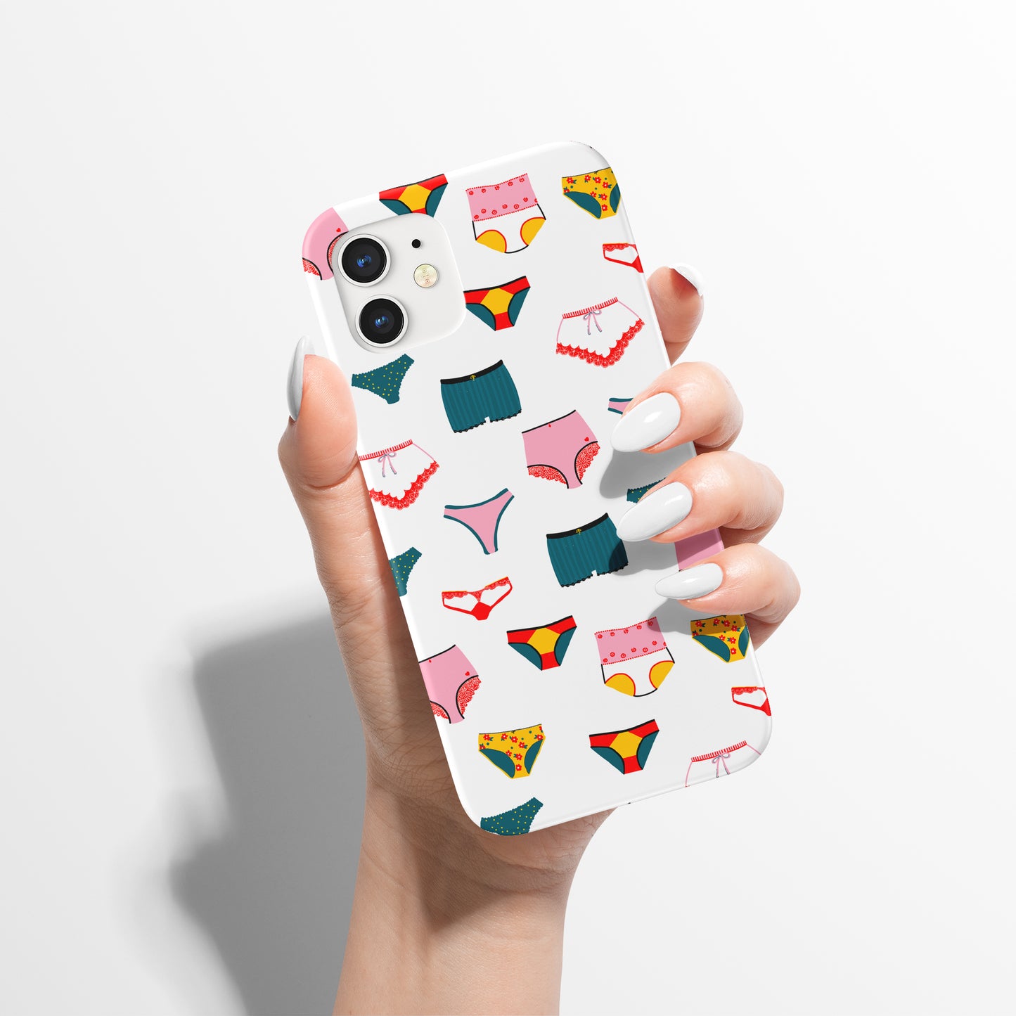 Colorful Retro Panties Feminine iPhone Case - HypeSheriff