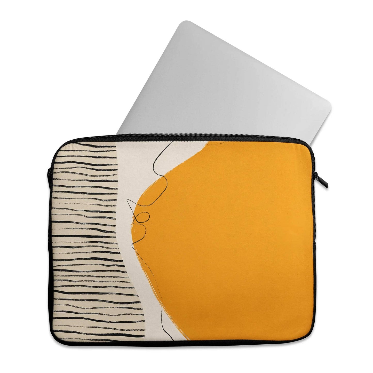 Abstract Yellow Art - Laptop Sleeve - HypeSheriff