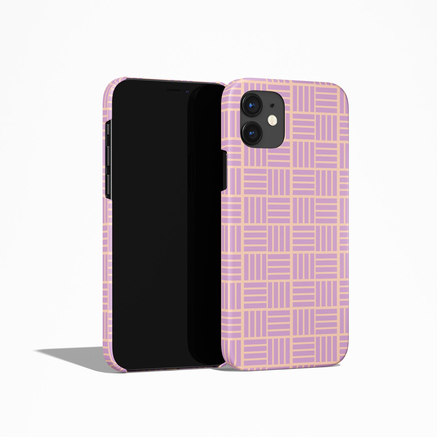 Violet Geometric Pattern iPhone Case - HypeSheriff