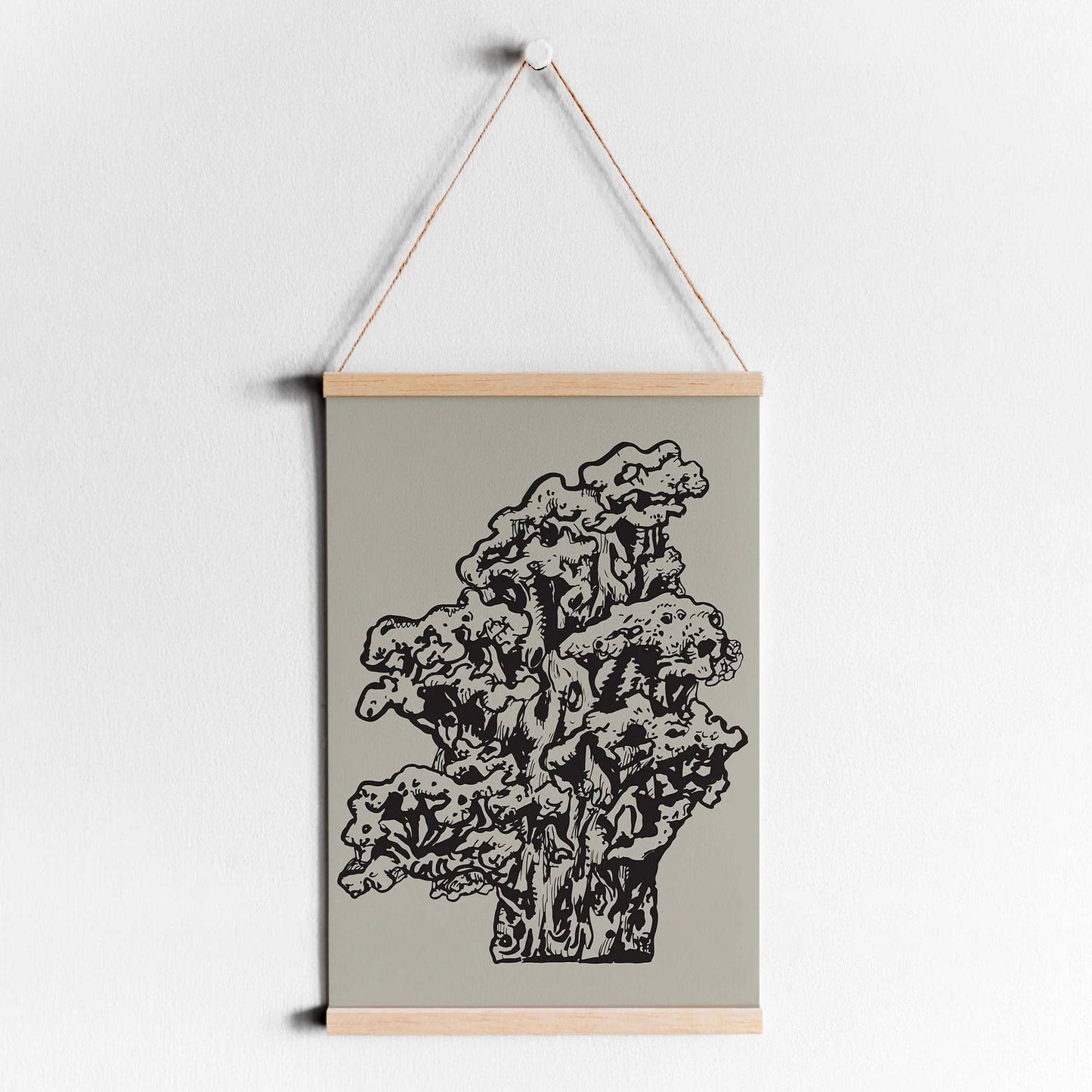 Handdrawn Volcano Poster - HypeSheriff