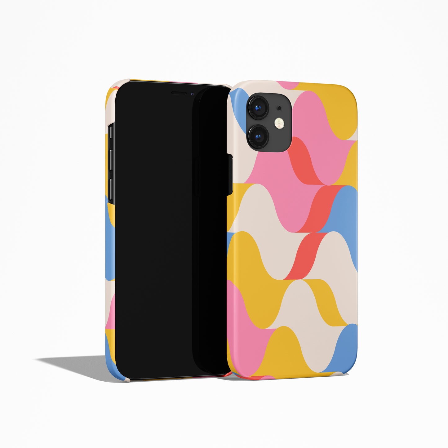 Colorful Mid Century Modern Pattern iPhone Case - HypeSheriff