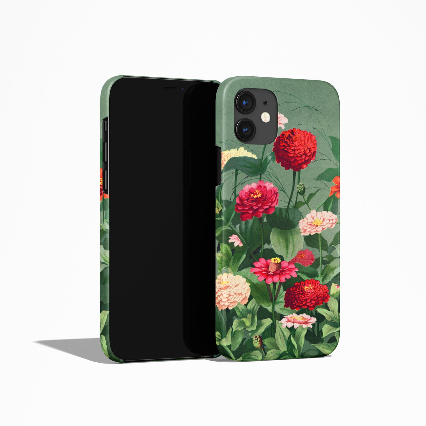 Vintage Green Floral iPhone Case - HypeSheriff