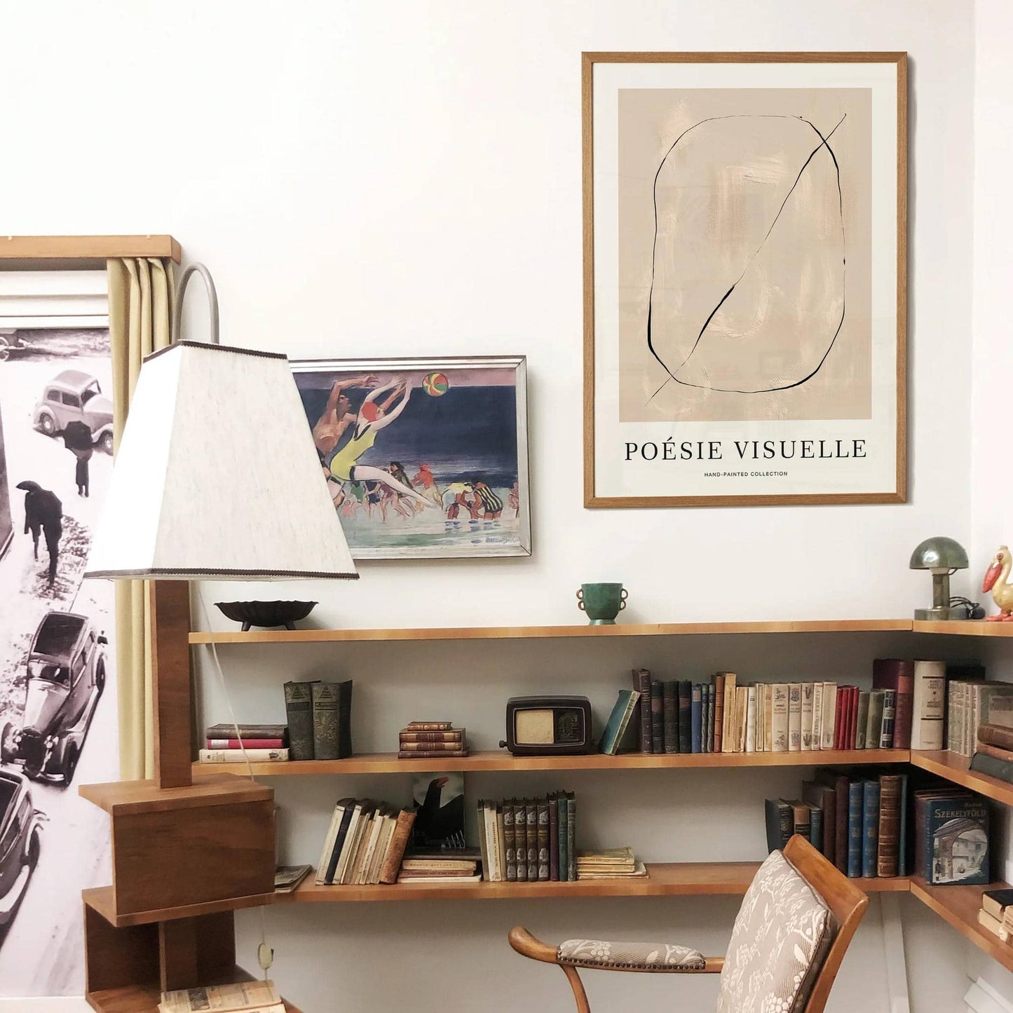 Poésie Visuelle Abstract Painted Poster - HypeSheriff