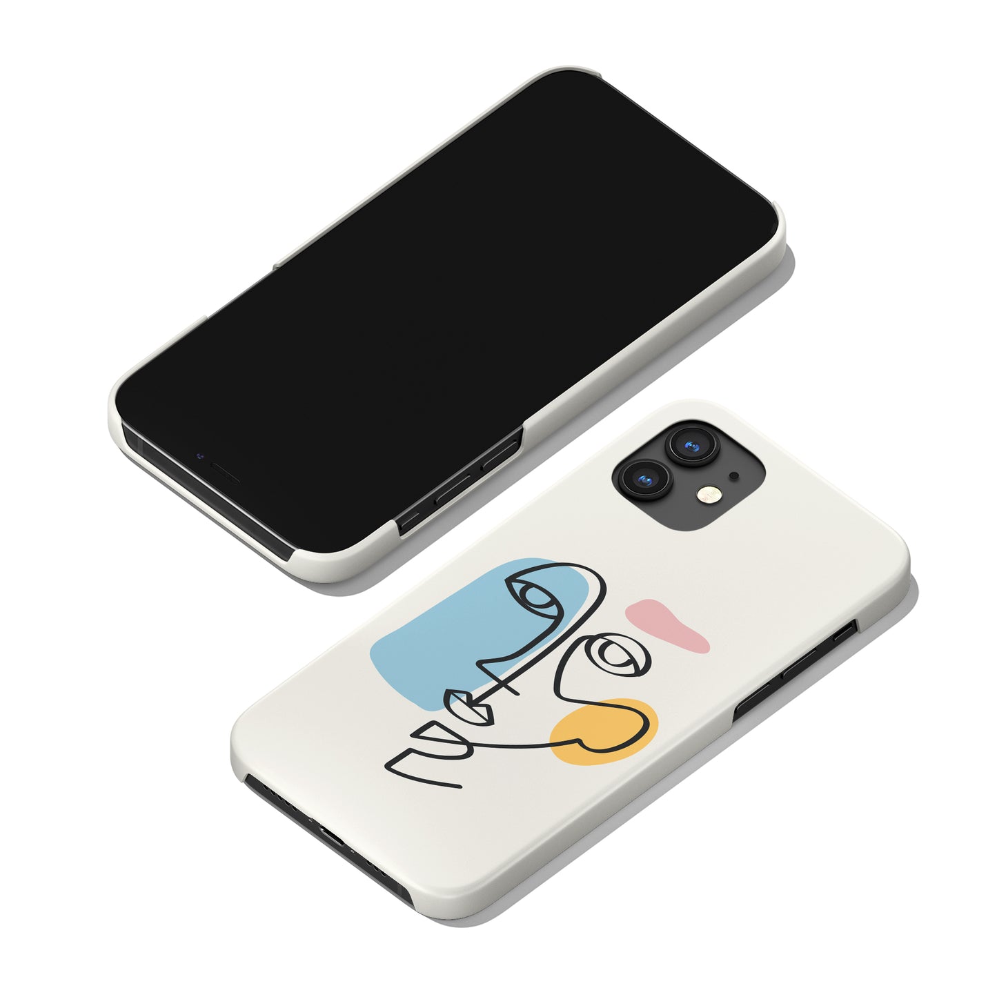 Picasso Face Line Art iPhone Case - HypeSheriff