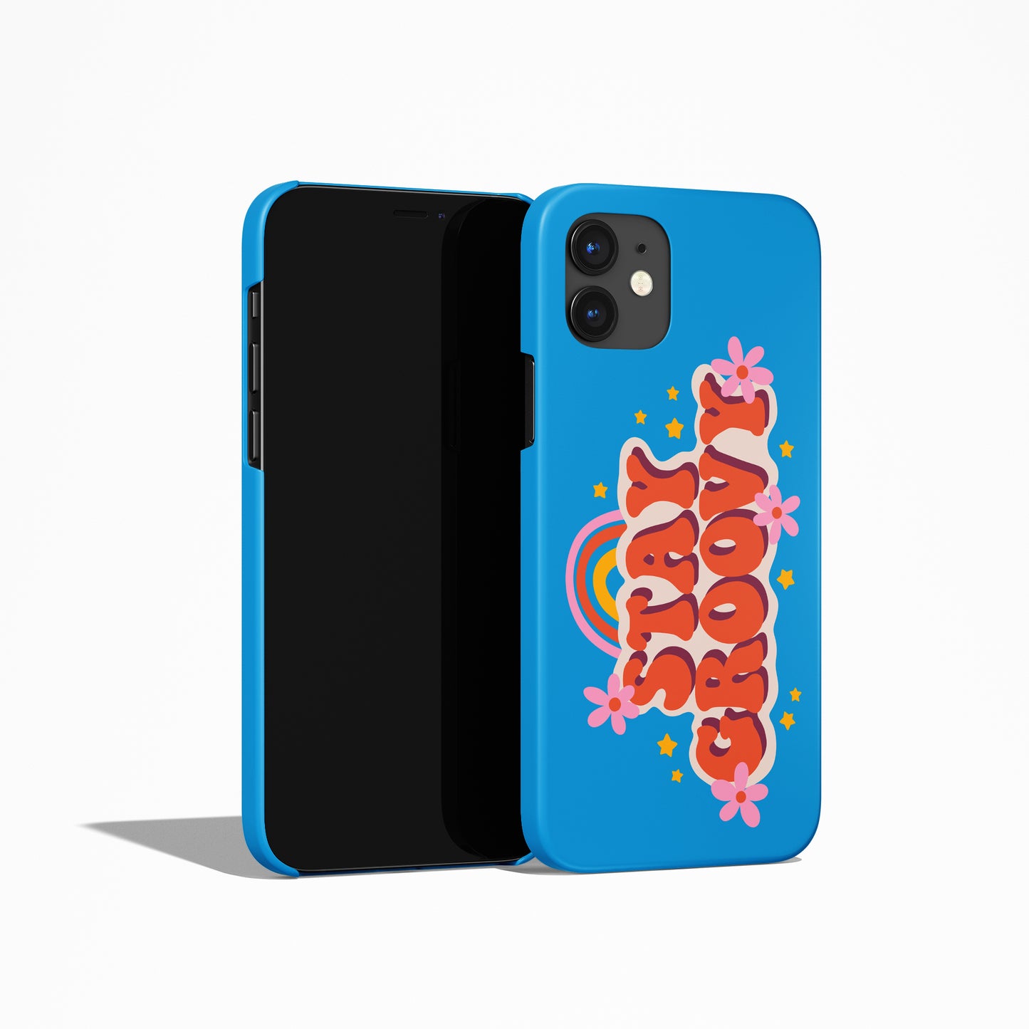 Stay Groovy Blue iPhone Case - HypeSheriff