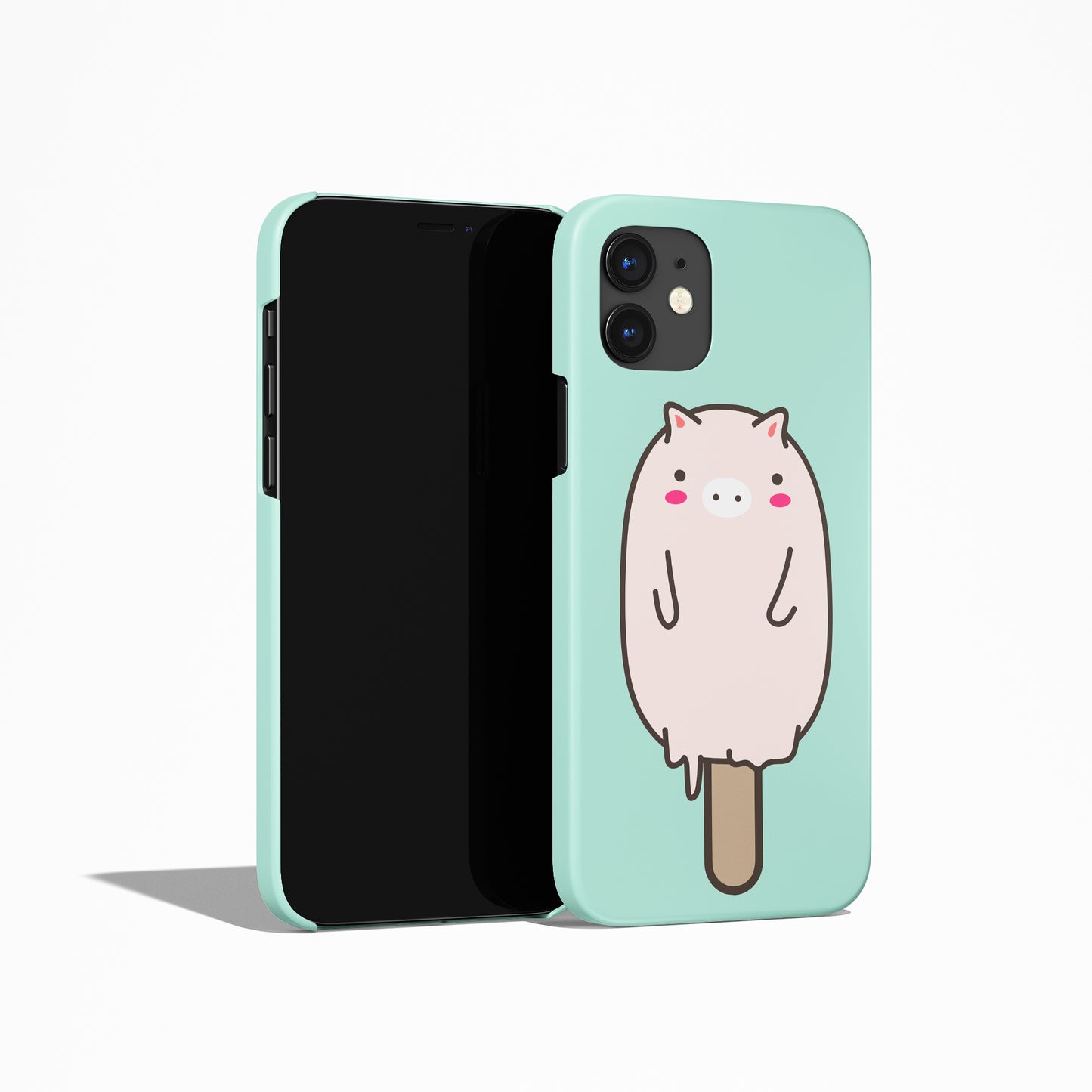 Mint Piggy Ice Cream iPhone Case - HypeSheriff