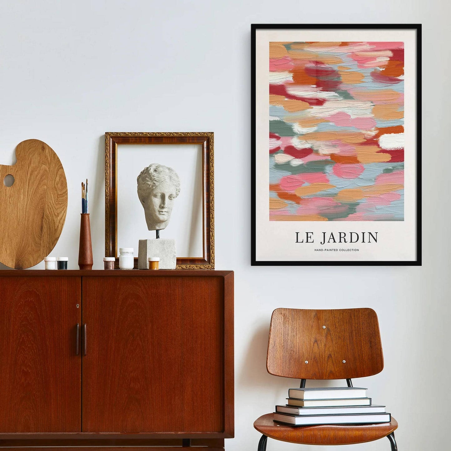 Colorful Painted Le Jardin Flower Garden Poster - HypeSheriff