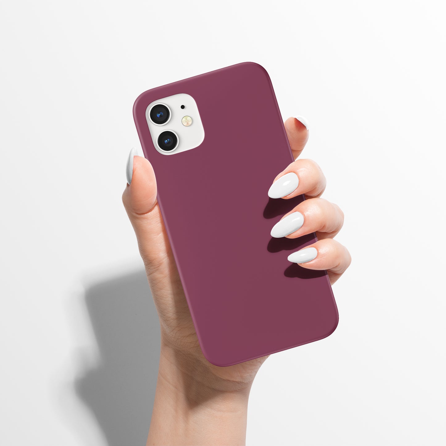 Bordo Color iPhone Case - HypeSheriff