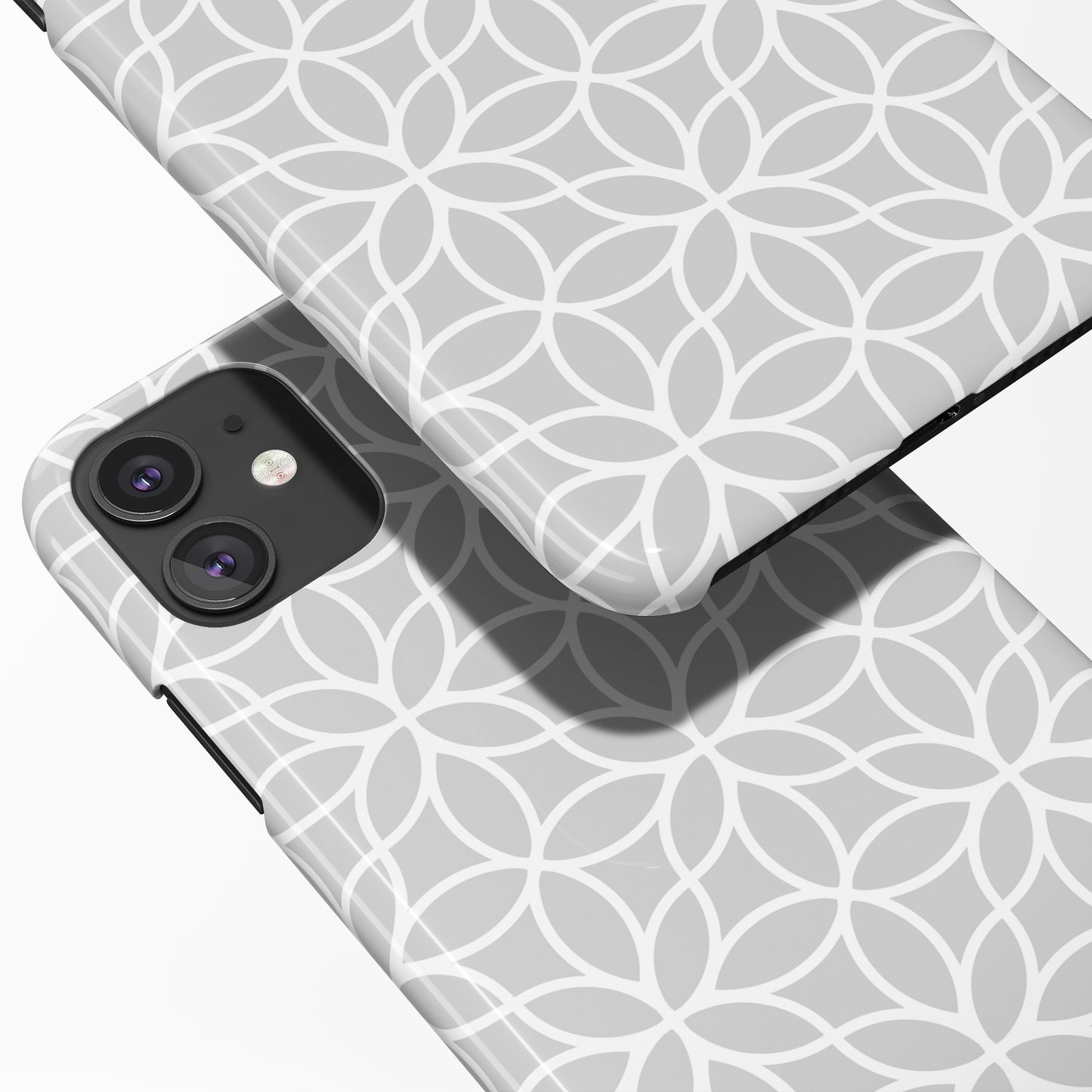 Grey Art Deco iPhone Case - HypeSheriff