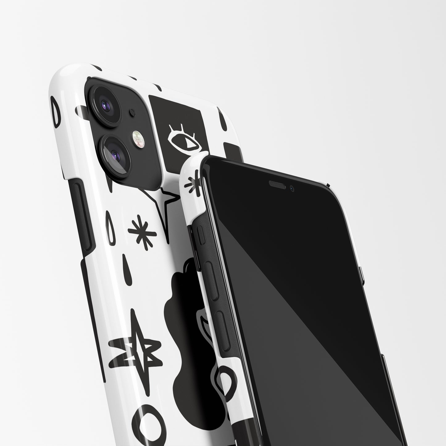 Black&White Modern iPhone Case - HypeSheriff