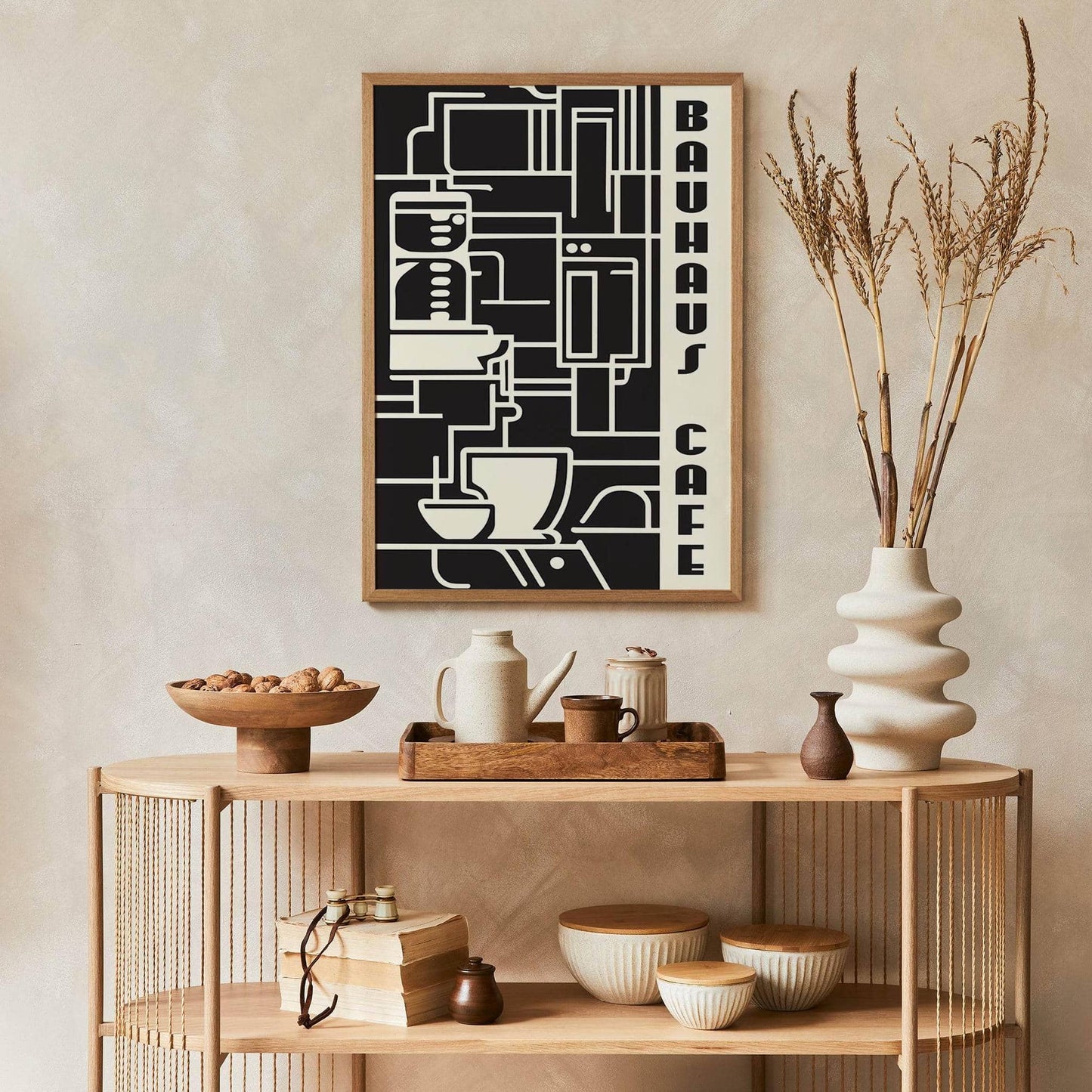 Bauhaus Cafe Modern Poster - HypeSheriff