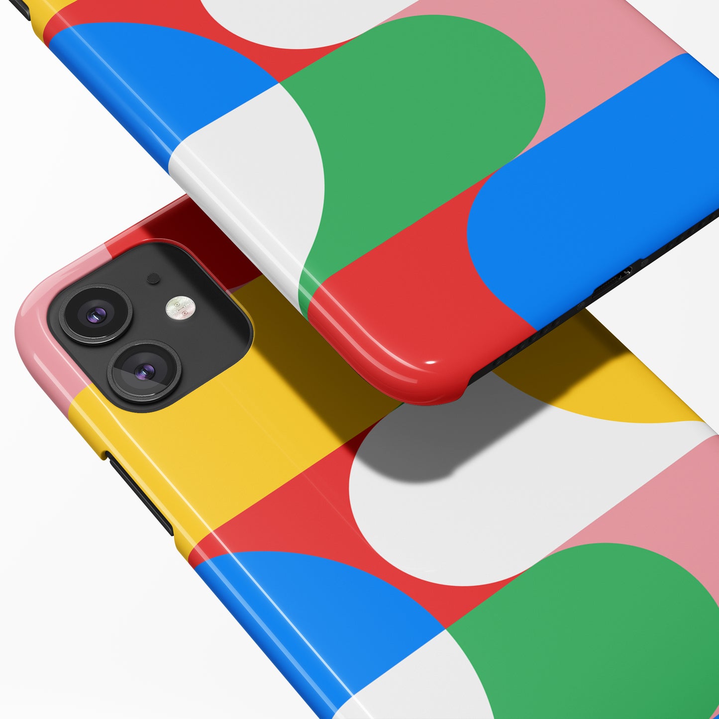 Colorful Geometric Bauhaus iPhone Case - HypeSheriff