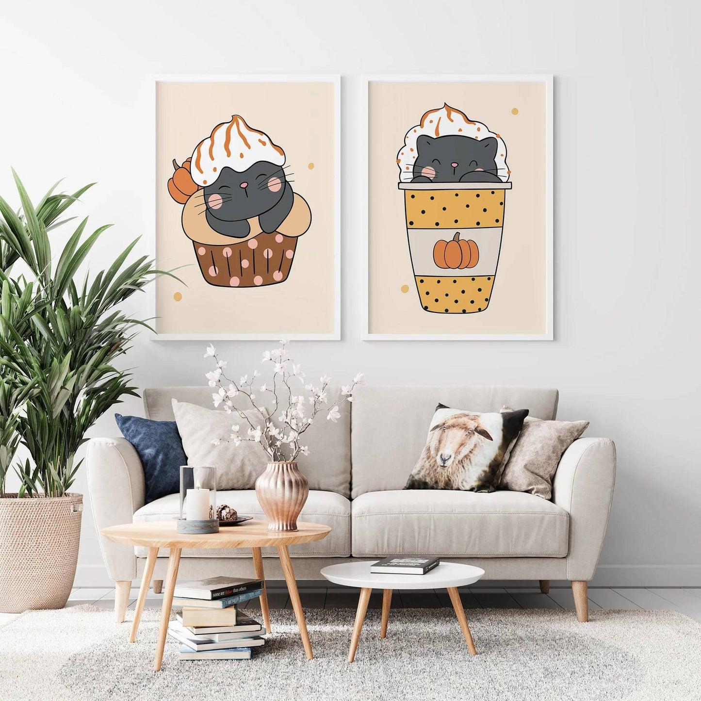 Set of 2 Cute Cats Posters - HypeSheriff