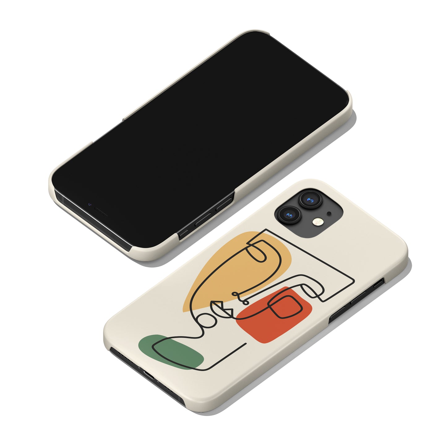 Cubism Picasso Line Art iPhone Case - HypeSheriff