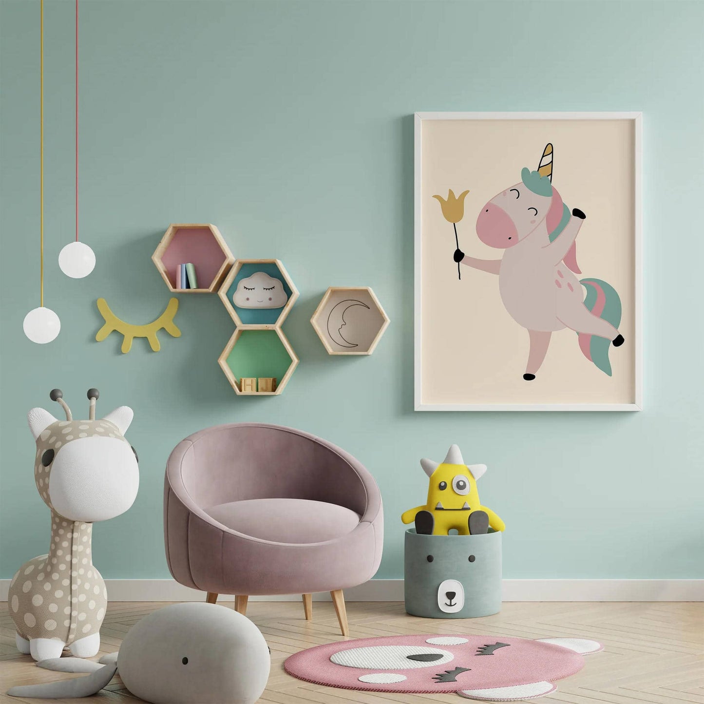 Happy Unicorn Poster - HypeSheriff