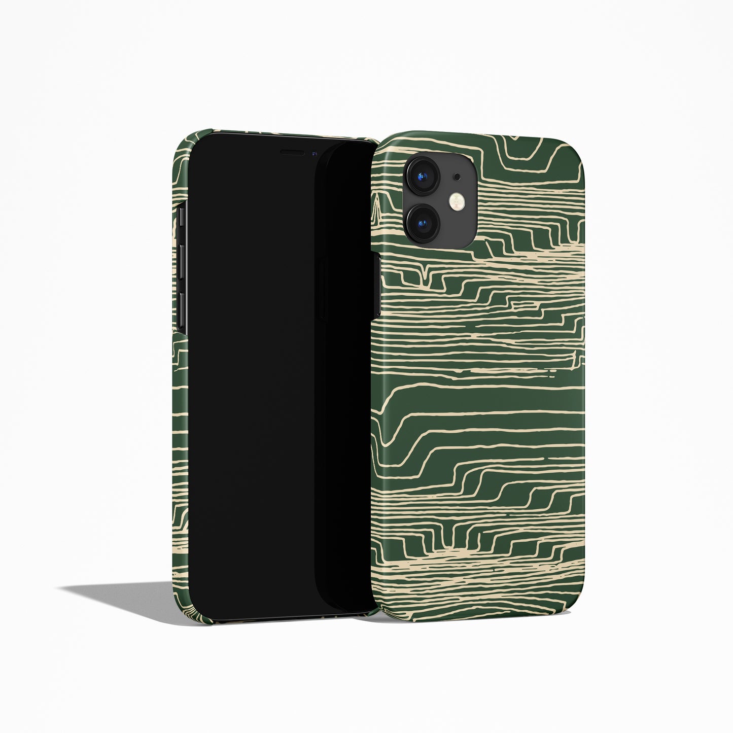 Green Abstract Pattern iPhone Case - HypeSheriff