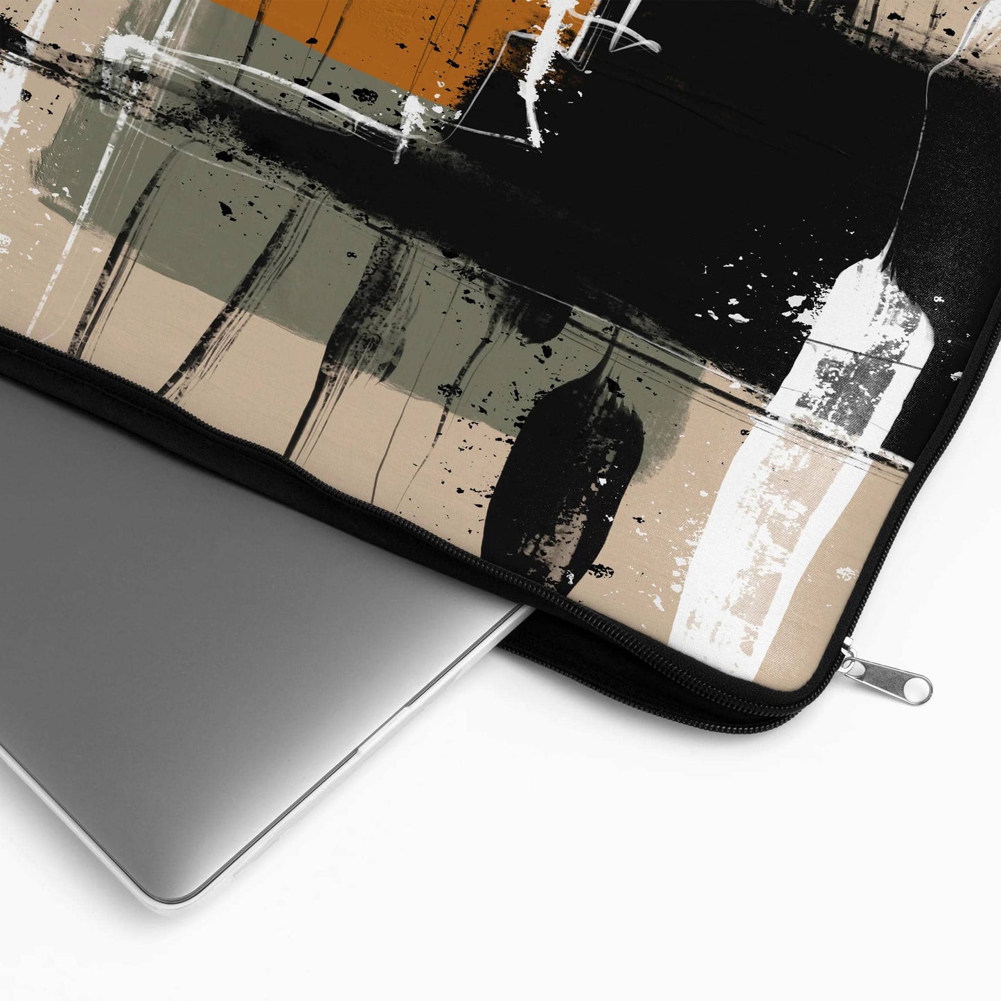 Paintbrushes Abstract Art- Laptop Sleeve - HypeSheriff